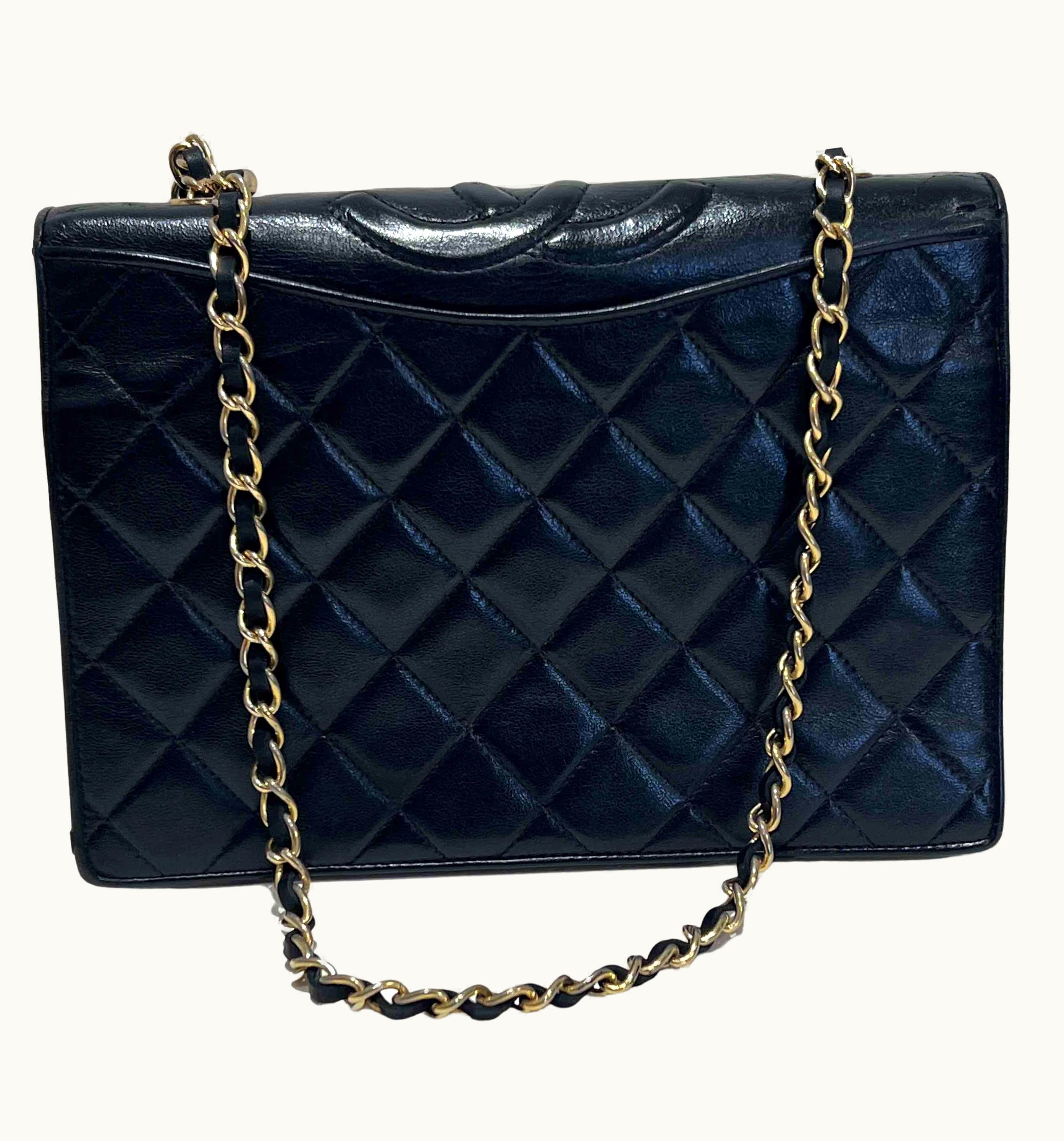 Chanel Chanel Vintage Timeless Bag In Black Leather