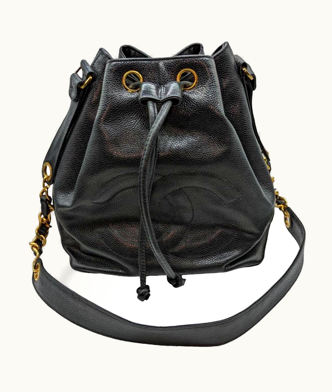 Chanel Chanel Vintage Grained Calfskin Timeless Drawstring Bucket Bag