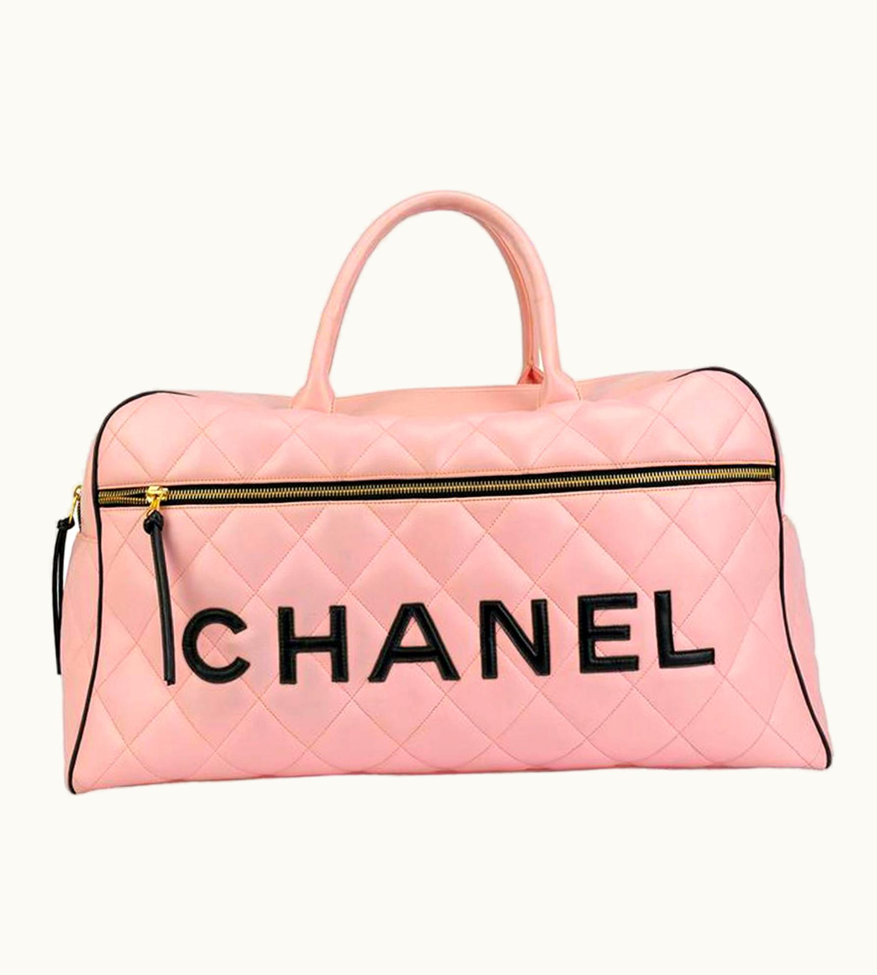 Chanel Chanel Rare Pink Vintage 1990 Weekend Duffel Overnight Duffle Tote UZ0591412