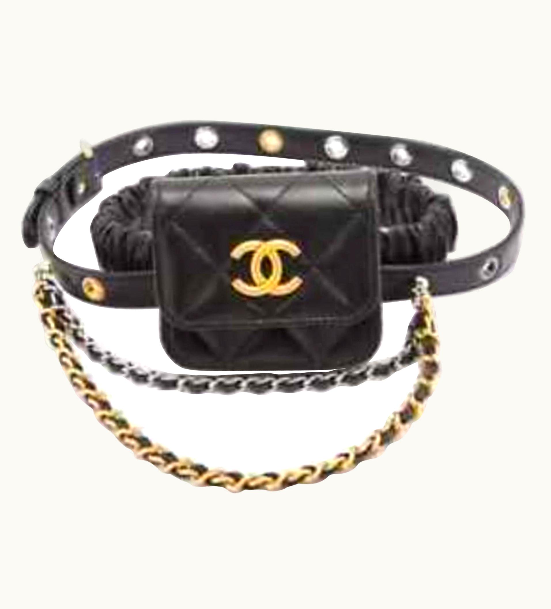 Chanel Chanel Garter Thigh Micro Mini Bag With Chains UZ0591498