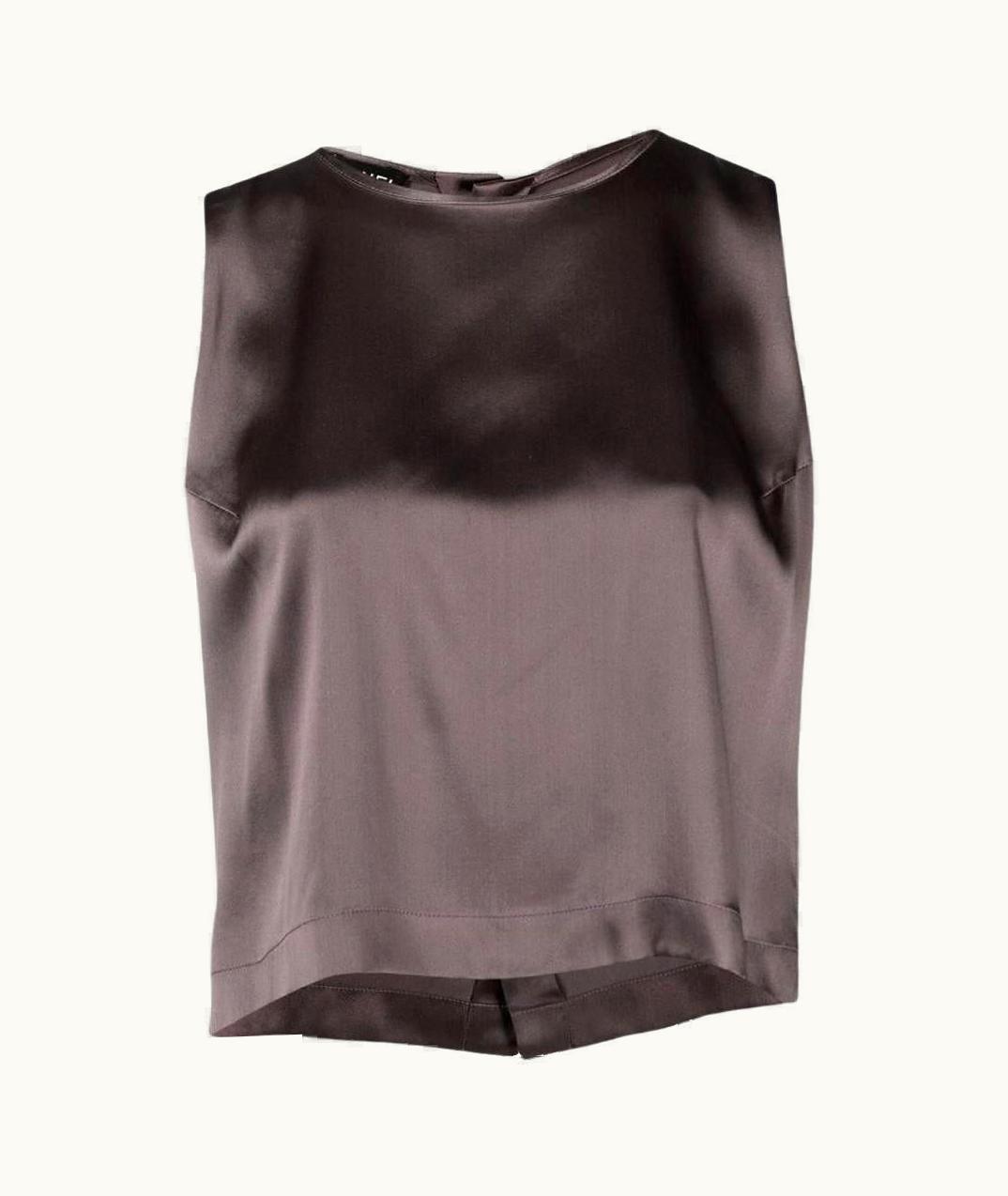 Chanel Chanel Vintage Pearl Grey Silk 90s Tank Top