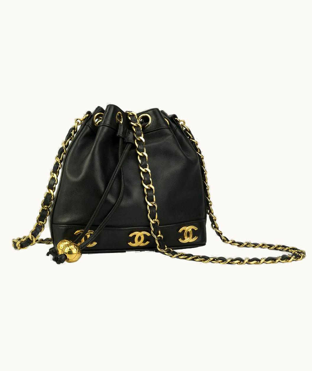 Chanel Chanel Mini Lambskin Vintage Cc 90s Crossbody Tote Rare