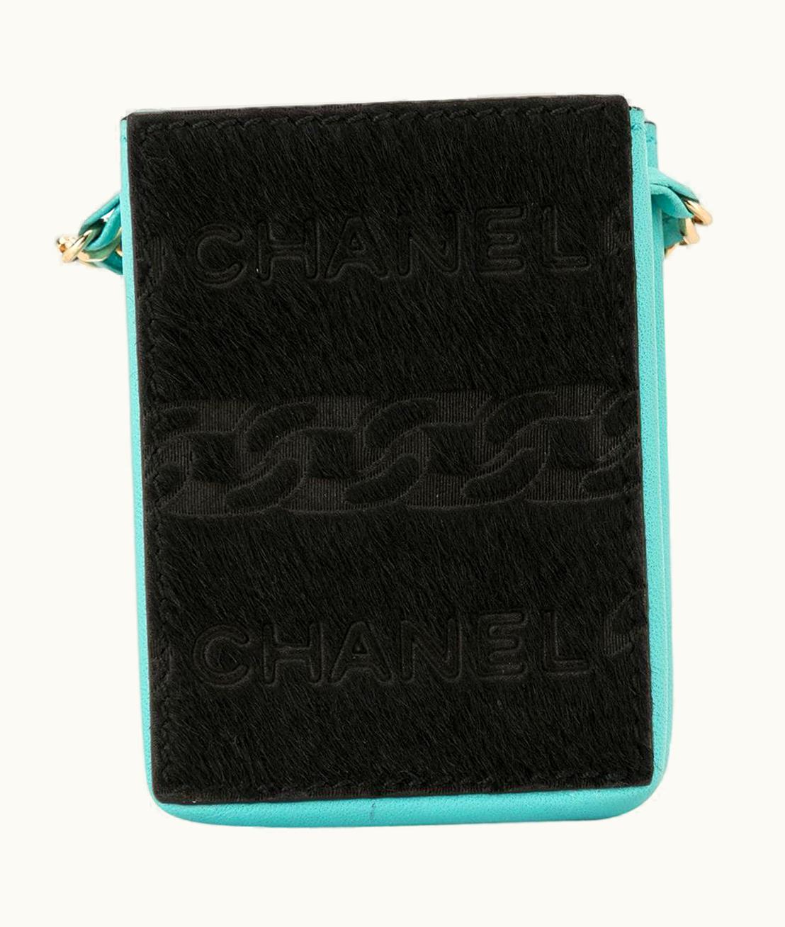 Chanel Chanel Vintage Micro Mini Blue Cigarette Necklace Pouch