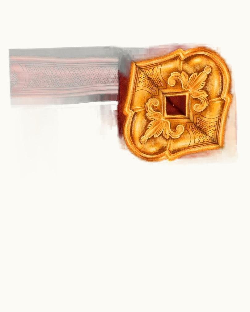 Chanel 90s Chanel Vintage Burgundy And Gold Silk Logoed Scarf