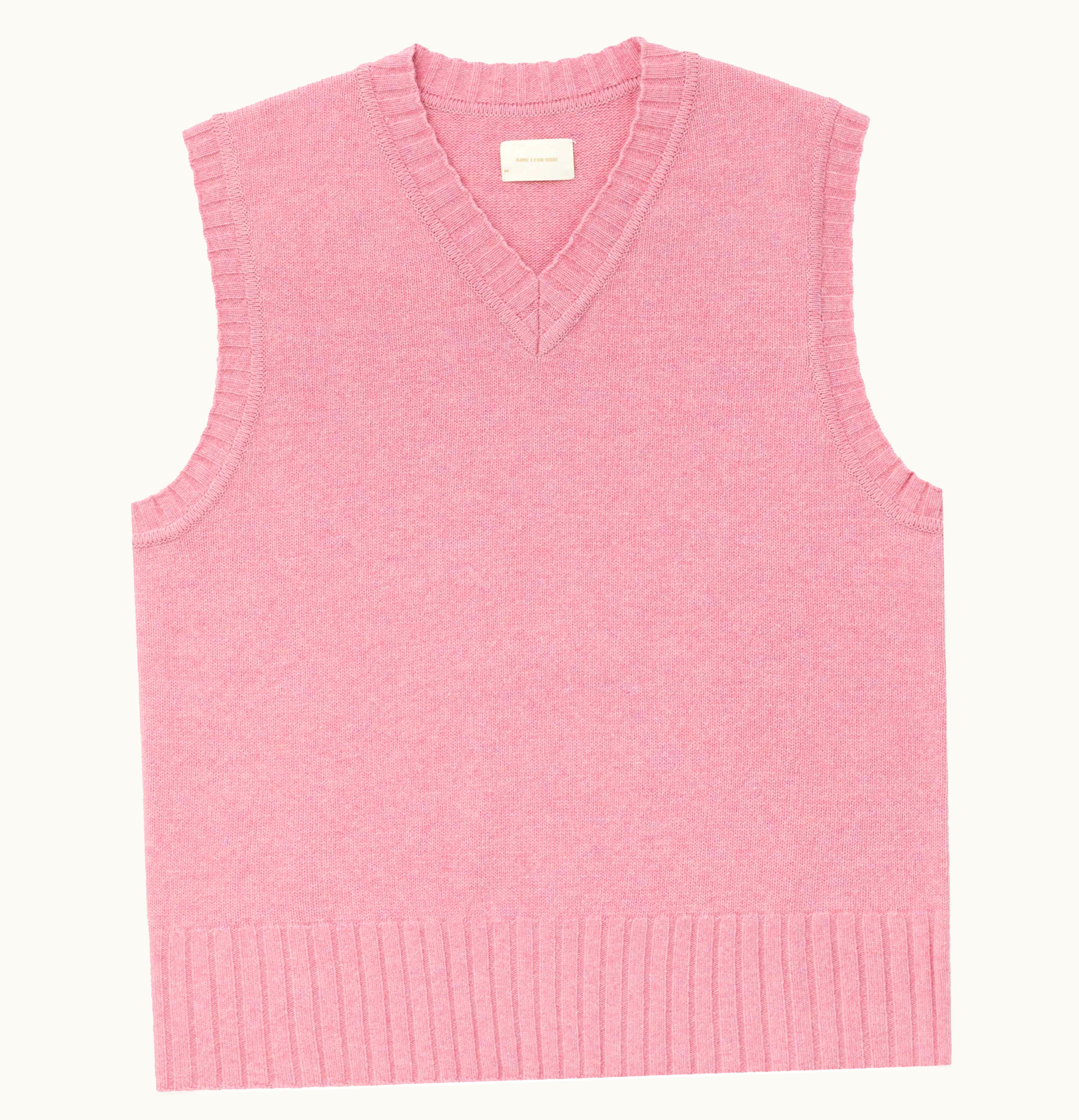 Aime Leon Dore Aime Leon Dore V Neck Sweater Vest Pink
