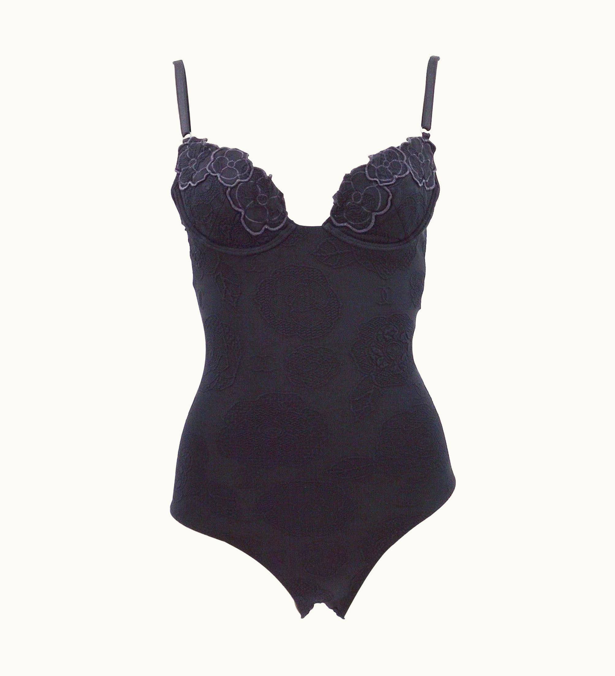 Chanel Chanel Rare Vintage Spring 1998 Camelia Flower Cc Swimsuit Bodysuit