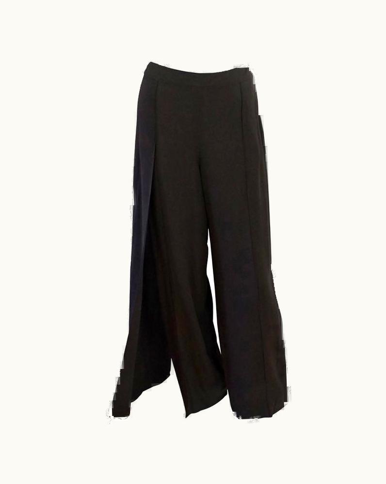 Chanel Chanel Chocolate Brown Silk Chiffon Palazzo Pant