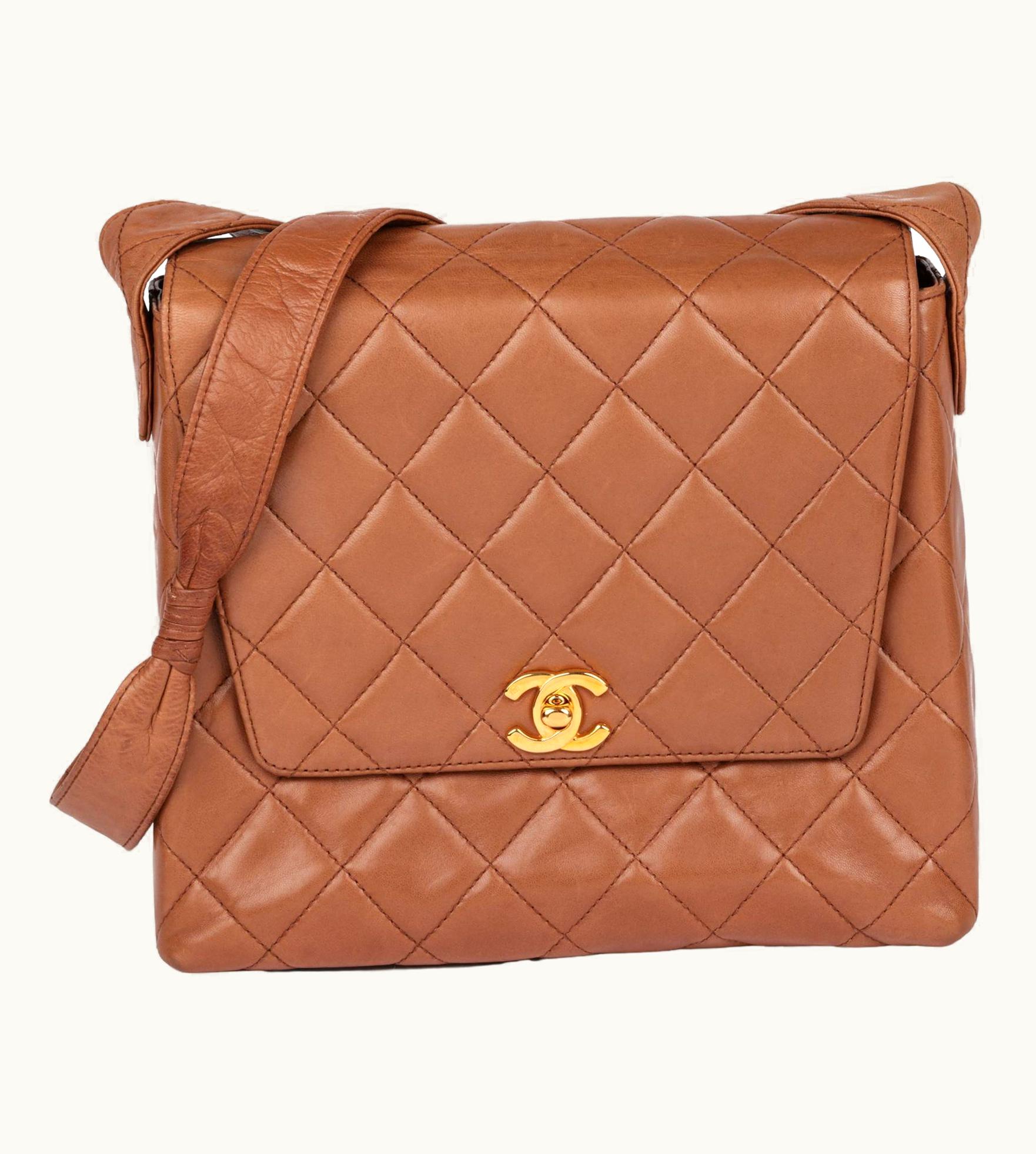 Chanel Chanel Caramel Quilted Lambskin Vintage Small Classic Single Flap Bag