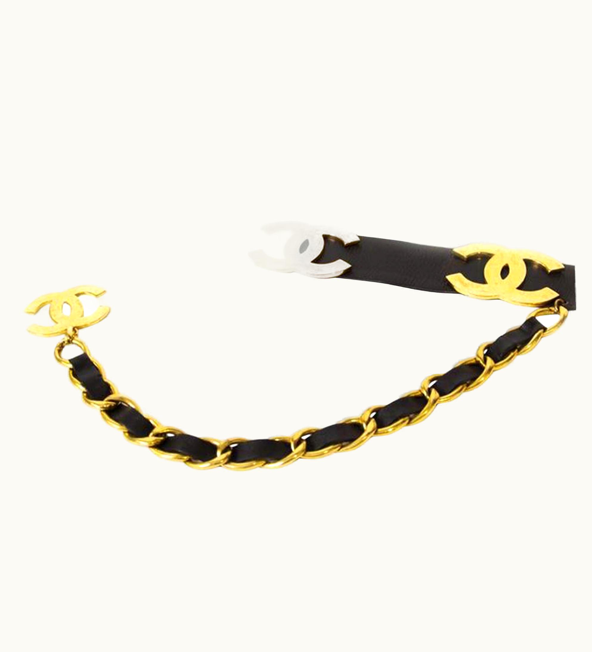 Chanel Chanel Gold Iconic Logo Cc Runway Vintage 1993 Very Rare Belt