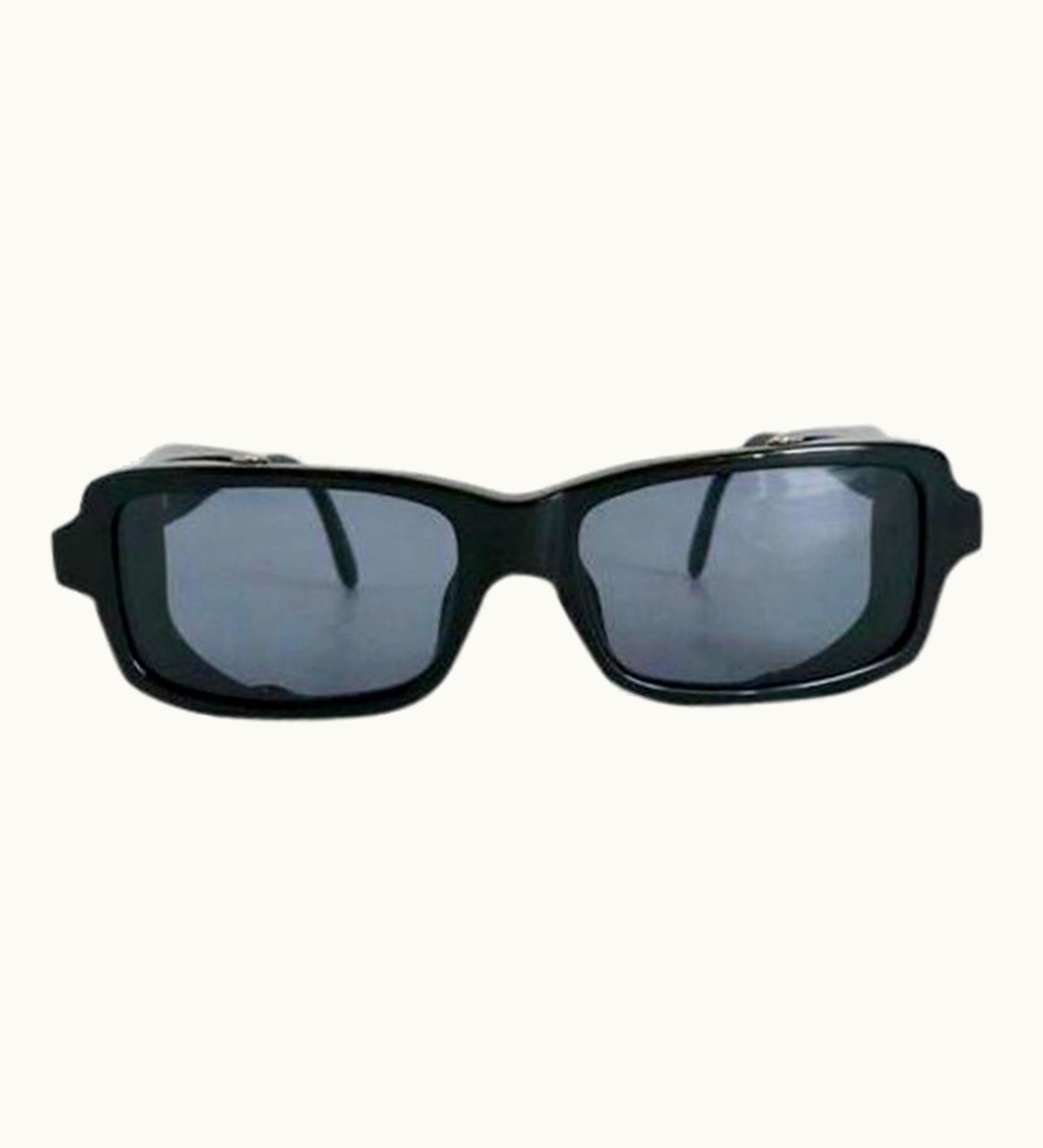 Chanel Chanel 1993 Vintage Rare Limited Edition Side Blinders Side Shield Sunglasses