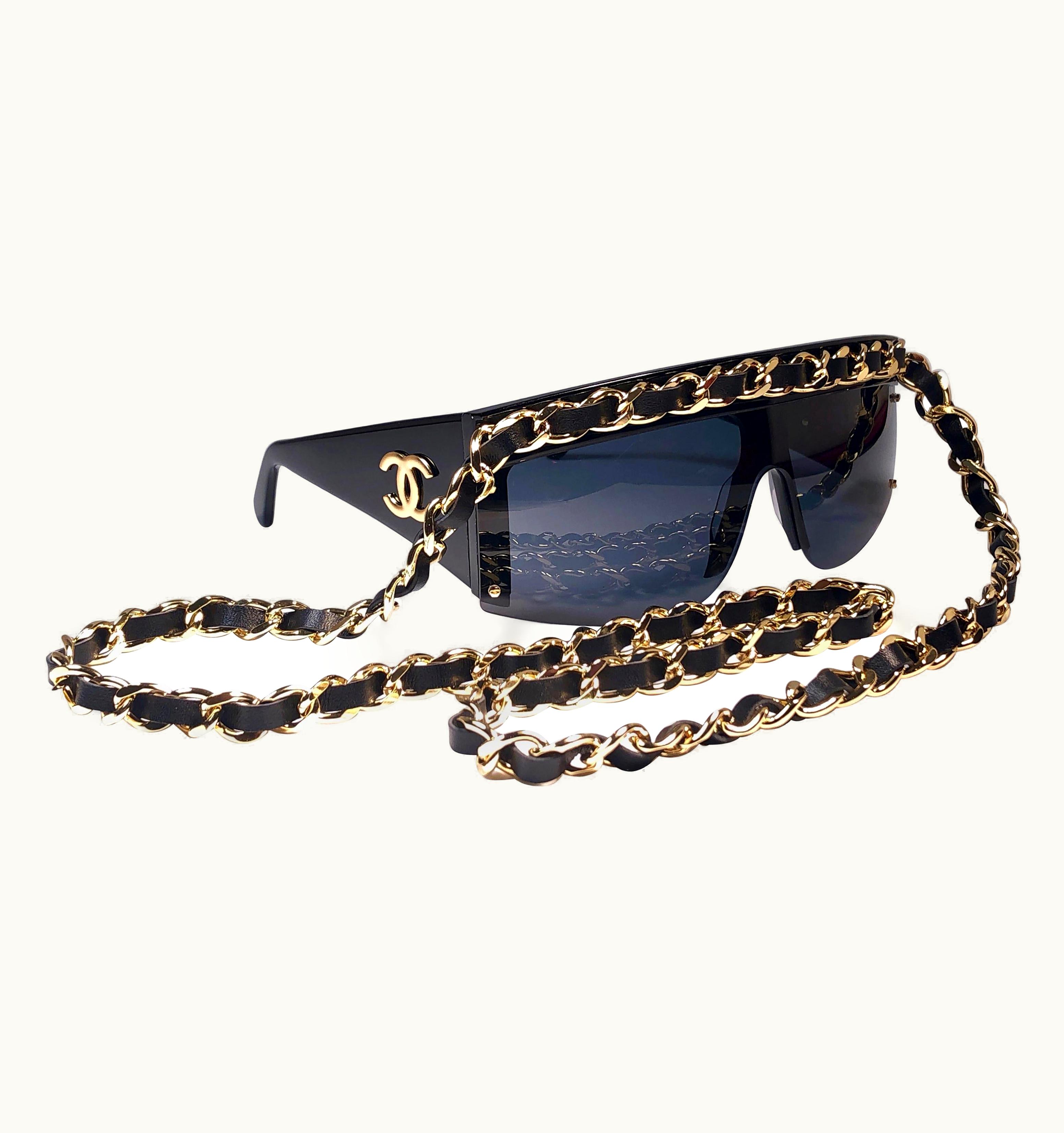 Chanel Chanel Vintage Gold Hardware Fall S/S Winter 1992 Sunglasses Made In Italy