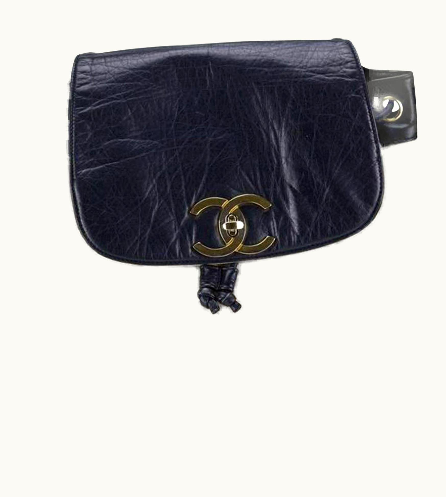 Chanel Chanel Jumbo Two Tone Leather & Canvas Vintage 1993 Rucksack Backpack Rare