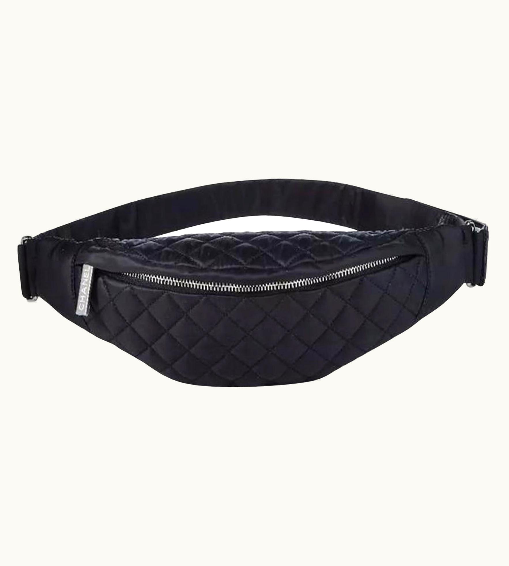 Chanel Chanel Vintage 90' Waist Sport Banane Rare Soldout Black Nylon Fanny Pack Bag