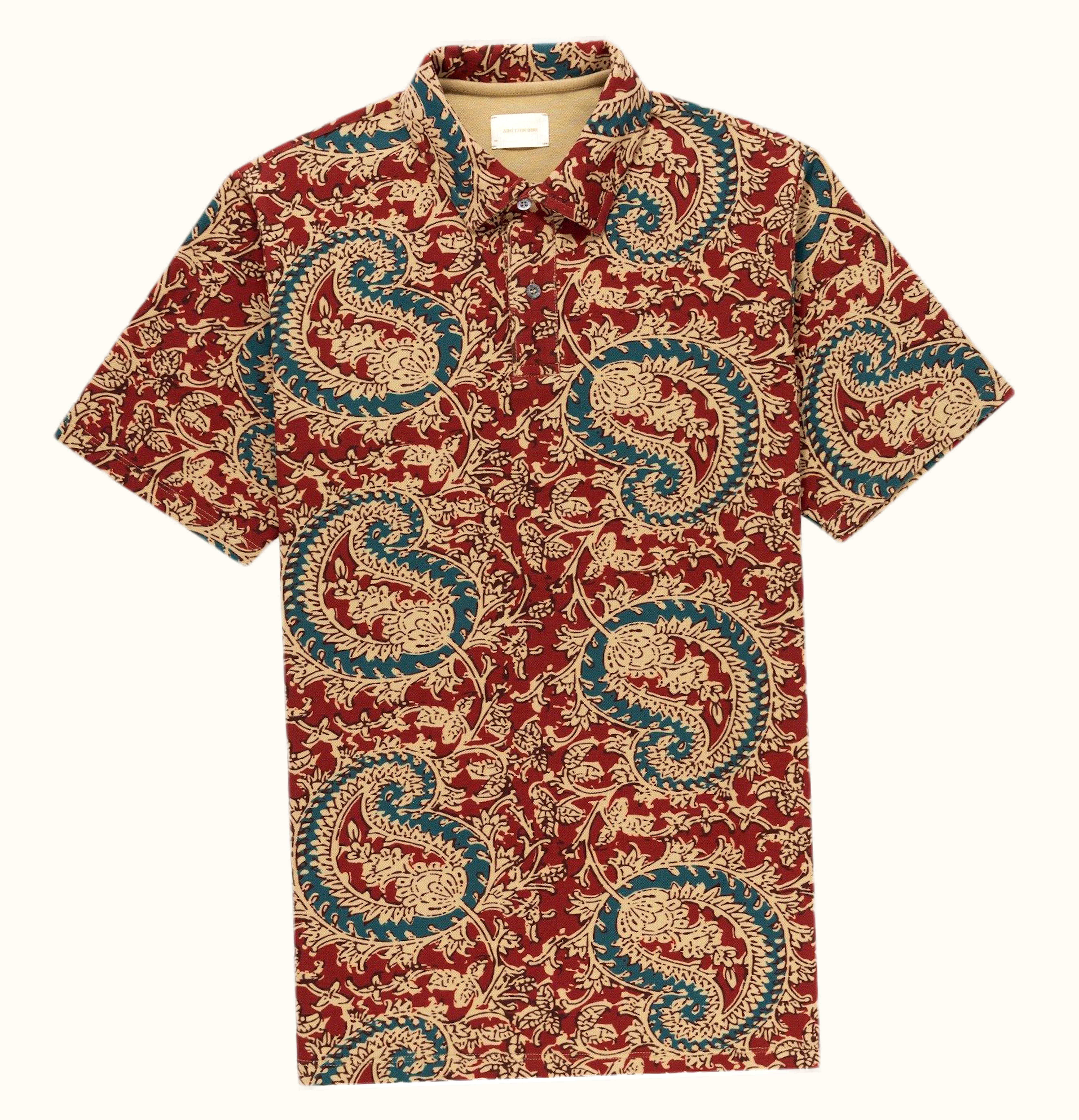 Aime Leon Dore Aime Leon Dore Printed Pique Polo Red