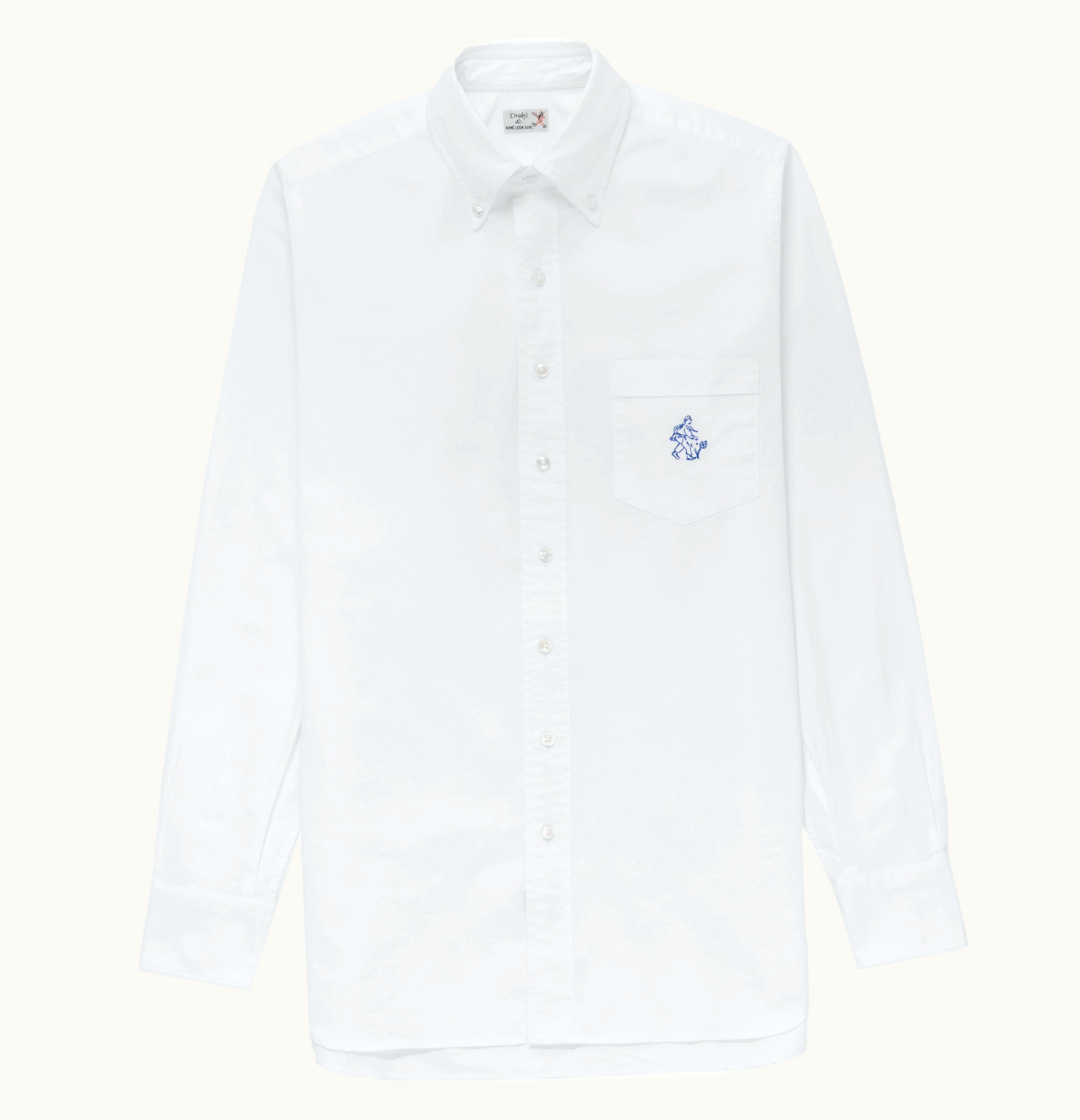 Aime Leon Dore Aime Leon Dore Drakes Denim Oxford Shirt White