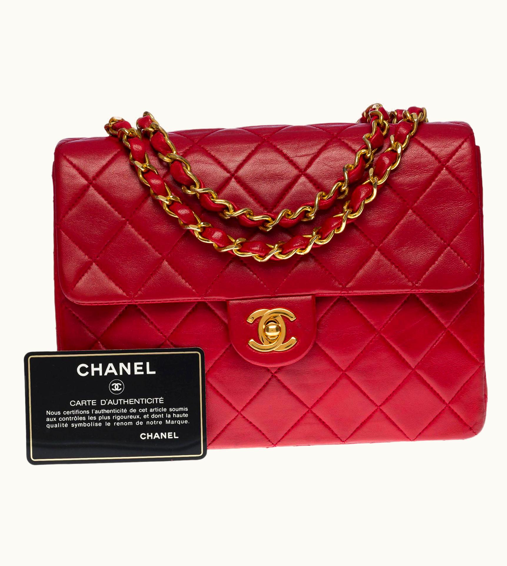 Chanel Chanel Timeless 25 Double Flap Medium Size In Black Quilted Lambskin, Ghw