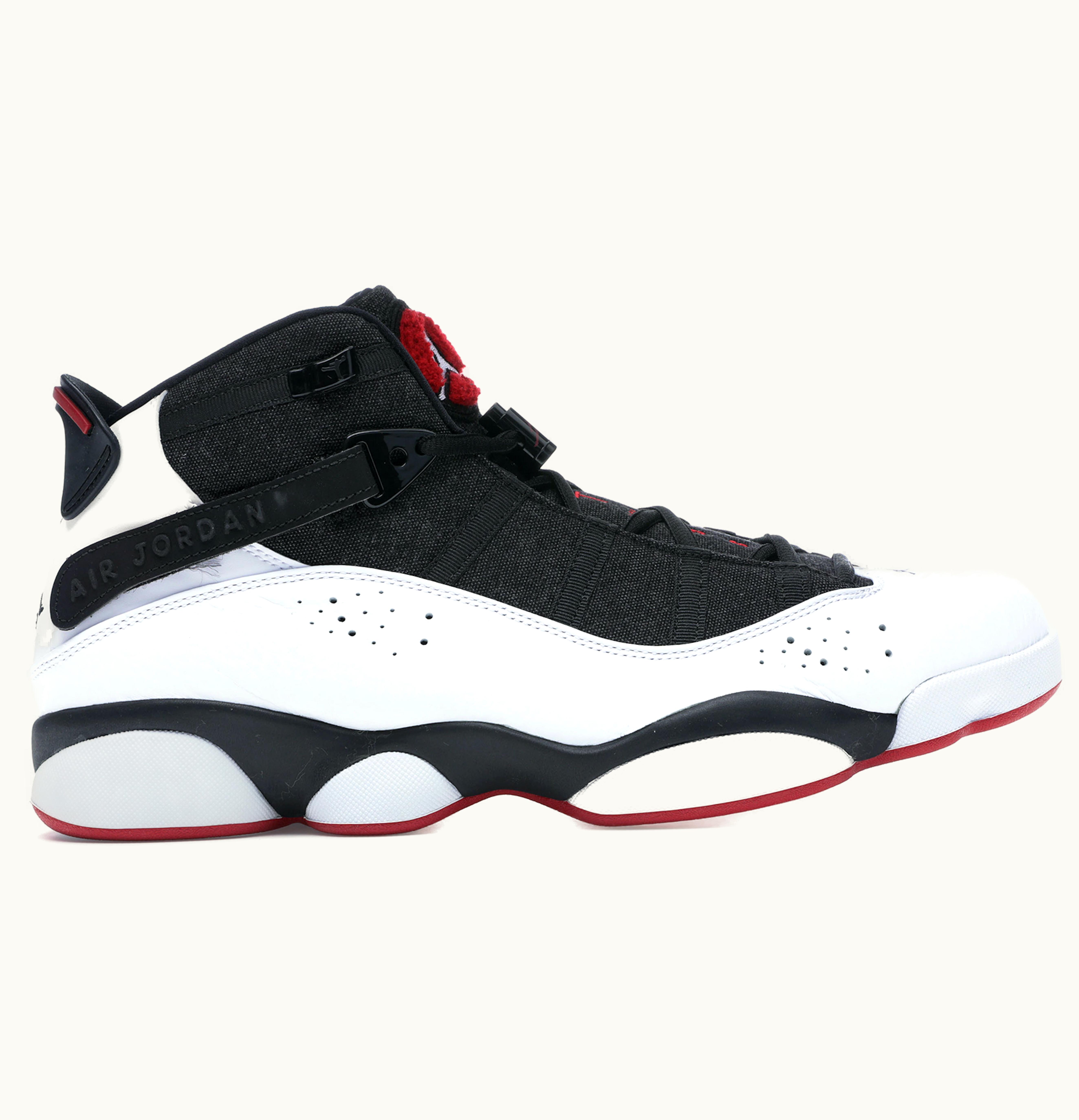 Jordan Air Jordan 6 Rings Black White Gym Red
