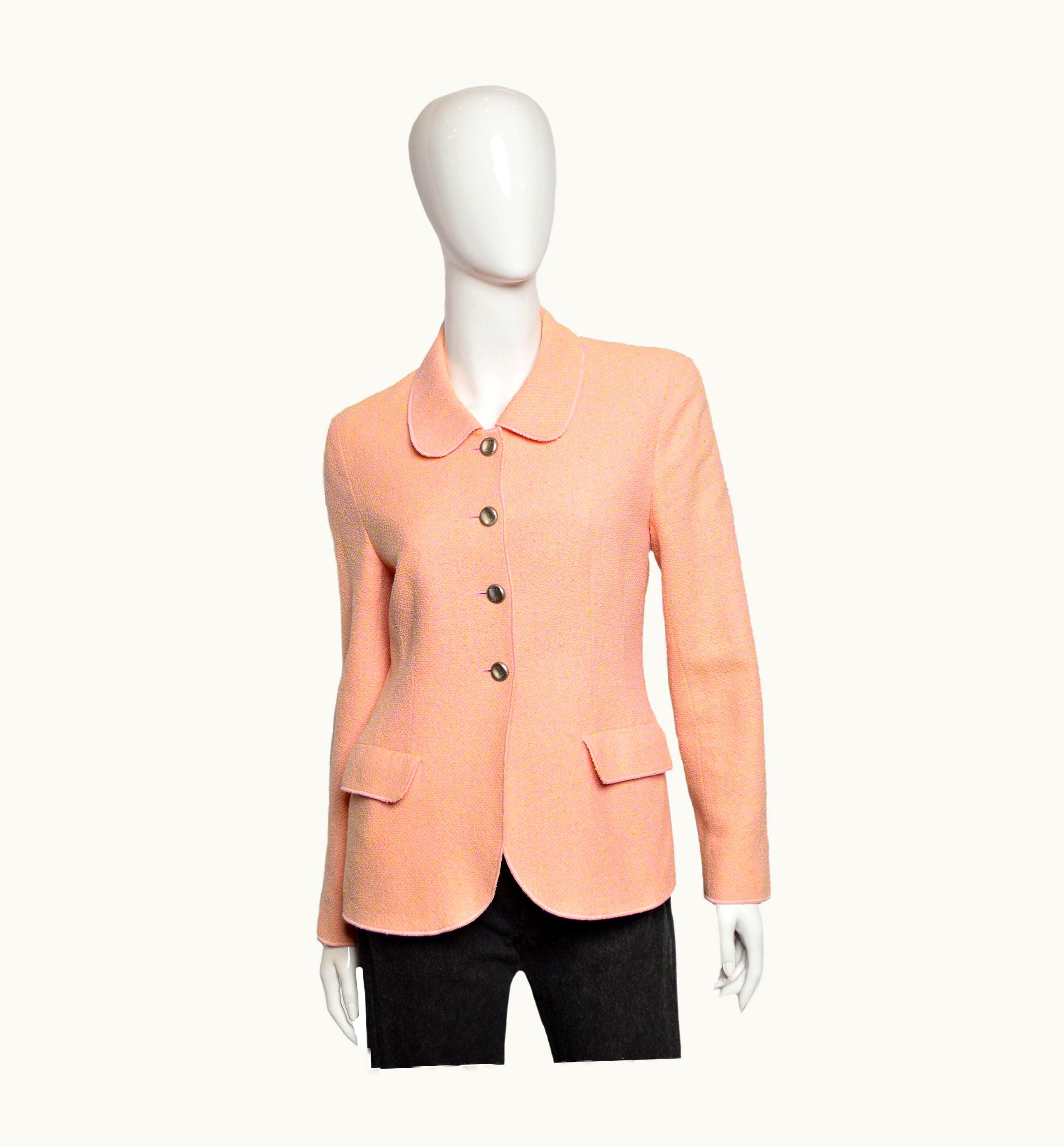 Chanel Chanel Vintage Boutique Tweed Button-up Blazer 1998