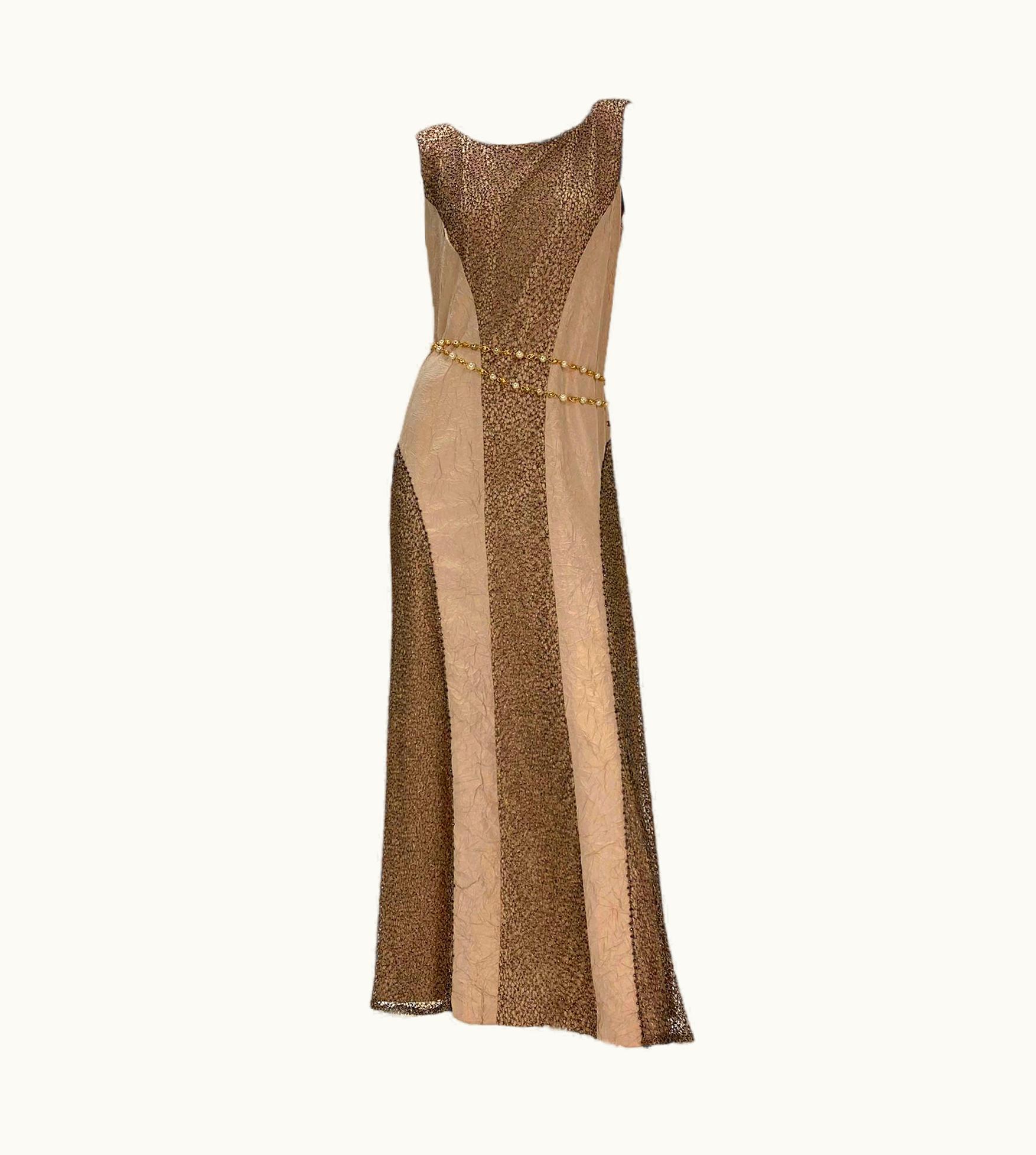 Chanel Cruise 2000 Vintage Karl Lagerfeld For Chanel Embellished Dress UZ0592617