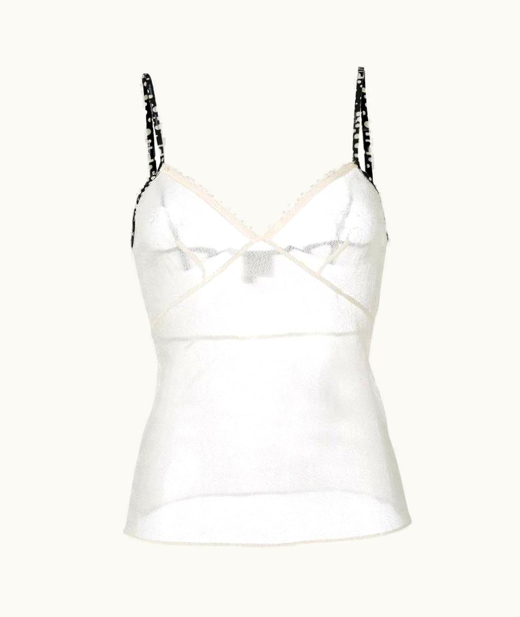 Chanel 2000s Chanel Vintage White And Black Top