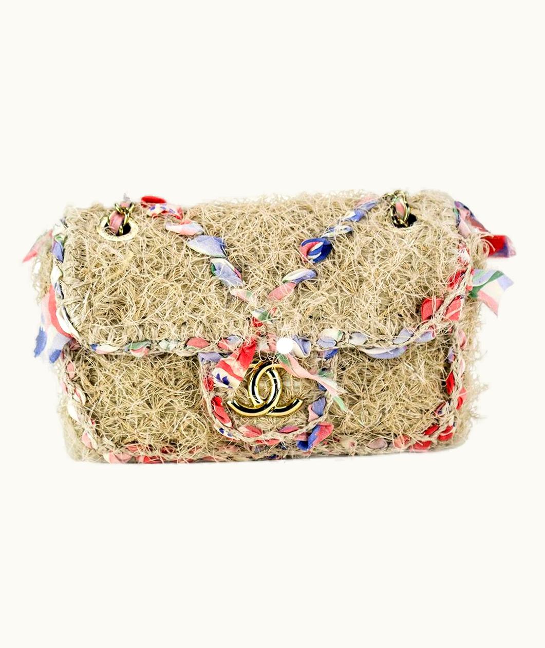 Chanel Chanel Small Multicolor Organic Crossbody Flap Bag