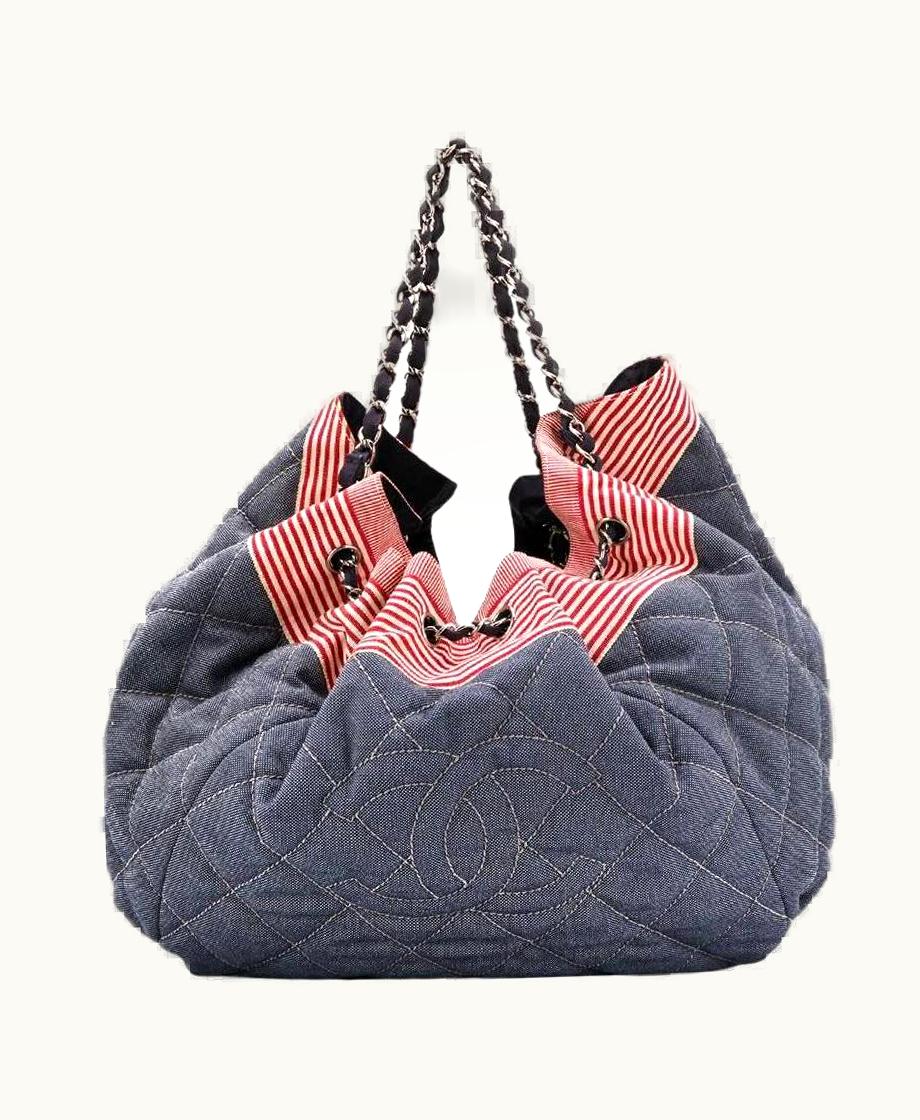 Chanel 2000s Chanel Vintage Stretch Spirit Cabas Bag