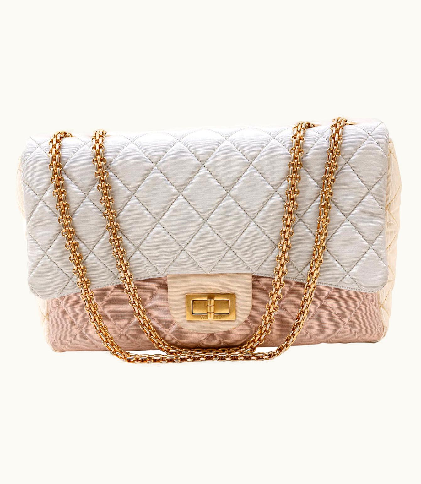 Chanel Chanel Pastel Tricolor Fabric Reissue Flap Bag