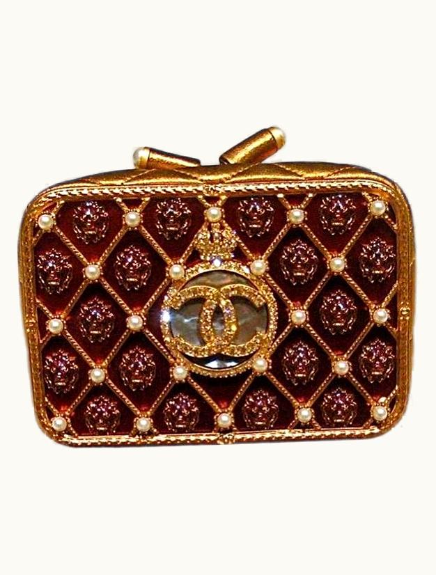 Chanel Very Rare Minaudiere Chanel Moscow Lion Head Clutch