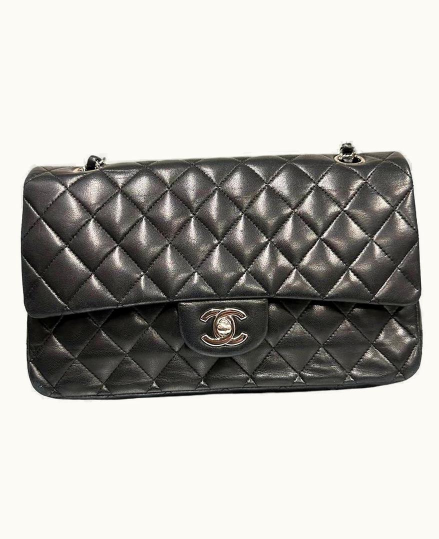 Chanel 2008 Chanel. 2.55 Timeless Black Leather Shoulder Bag