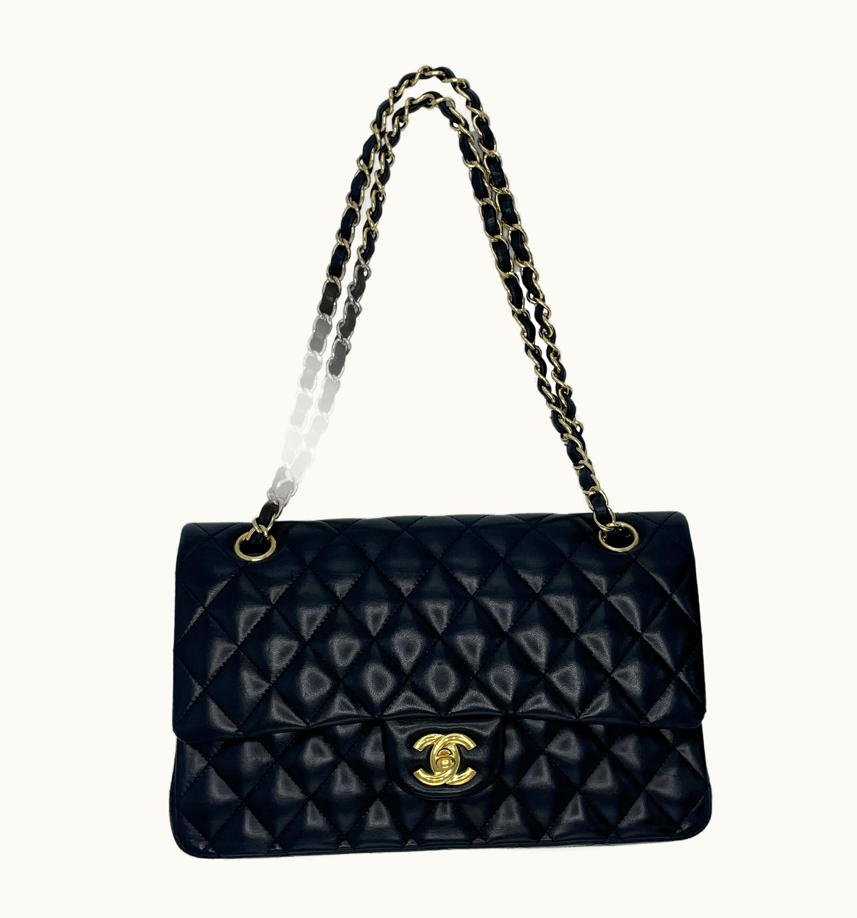 Chanel Chanel Classic Double Flap Bag Quilted Lambskin Gold