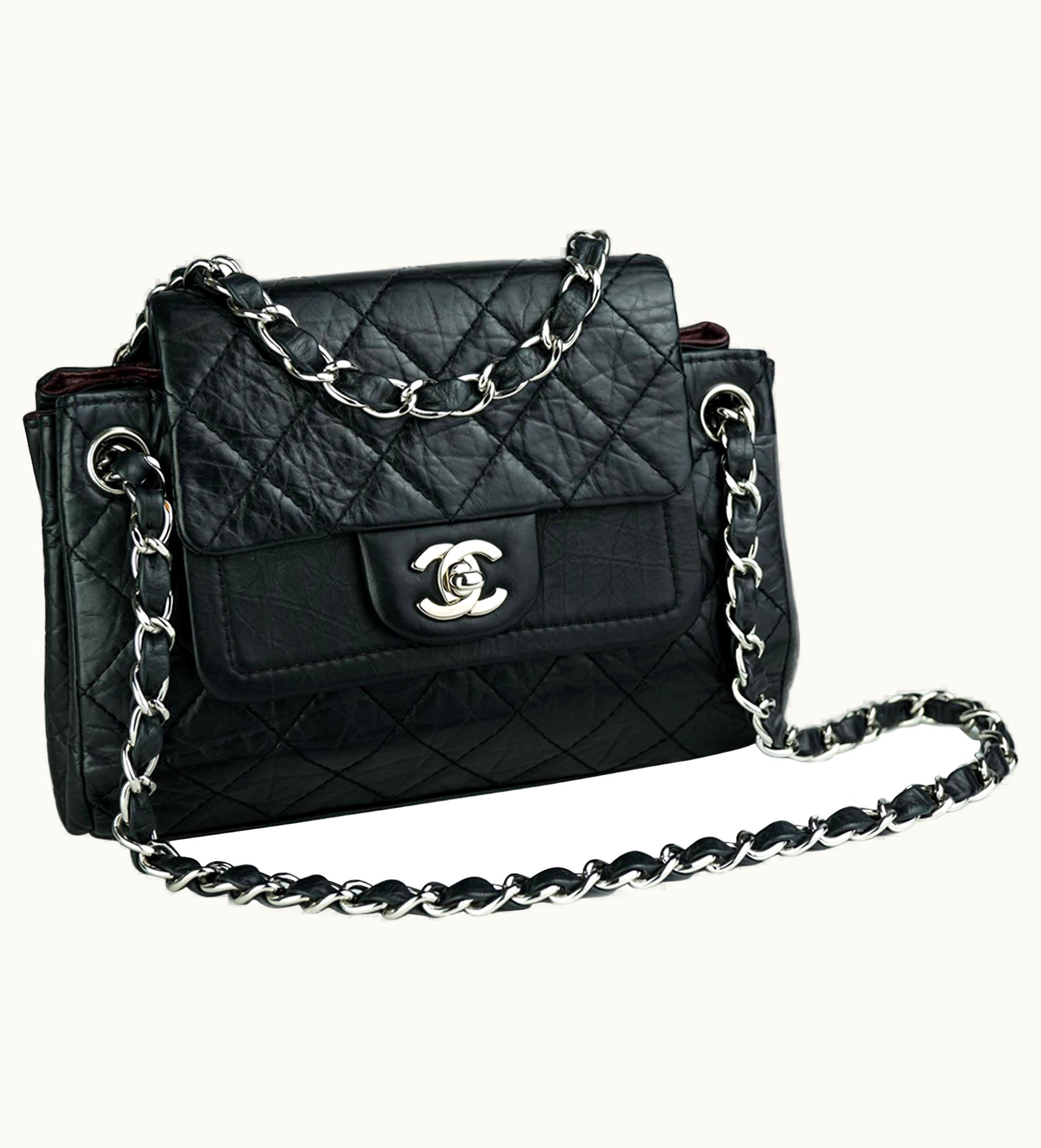 Chanel Chanel Limited Edition Distressed Calfskin Classic Double Flap Bag