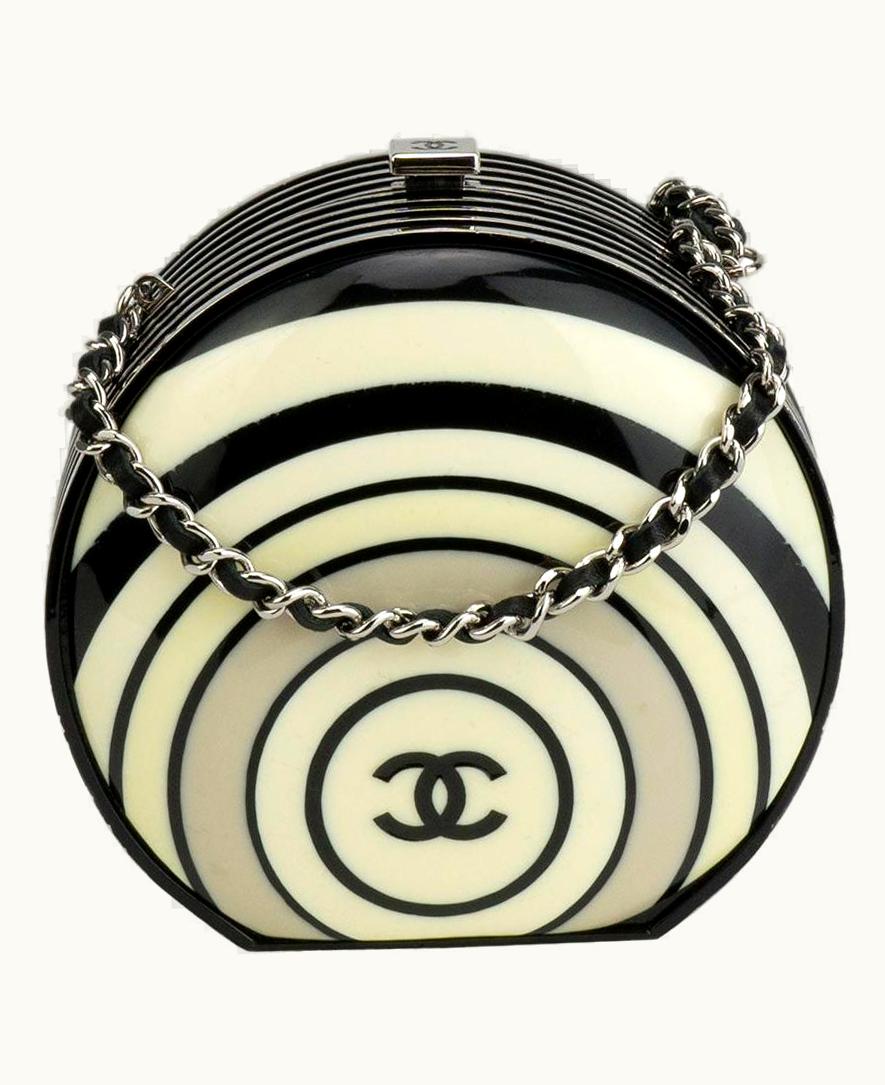 Chanel Chanel Vintage Mini Resin Pillbox Minaudière Spring 2006 Clutch UZ0592756