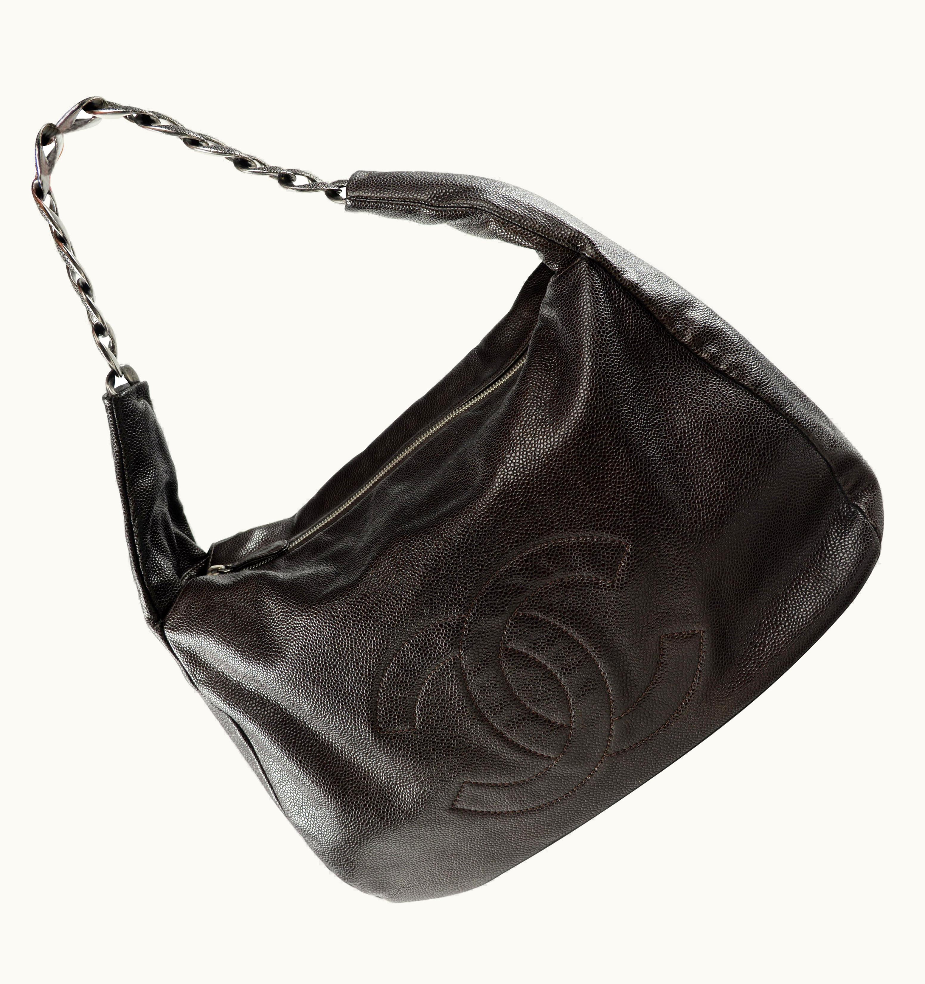 Chanel Chanel Hobo Chain Bag Caviar Leather Shoulder Bag Tote