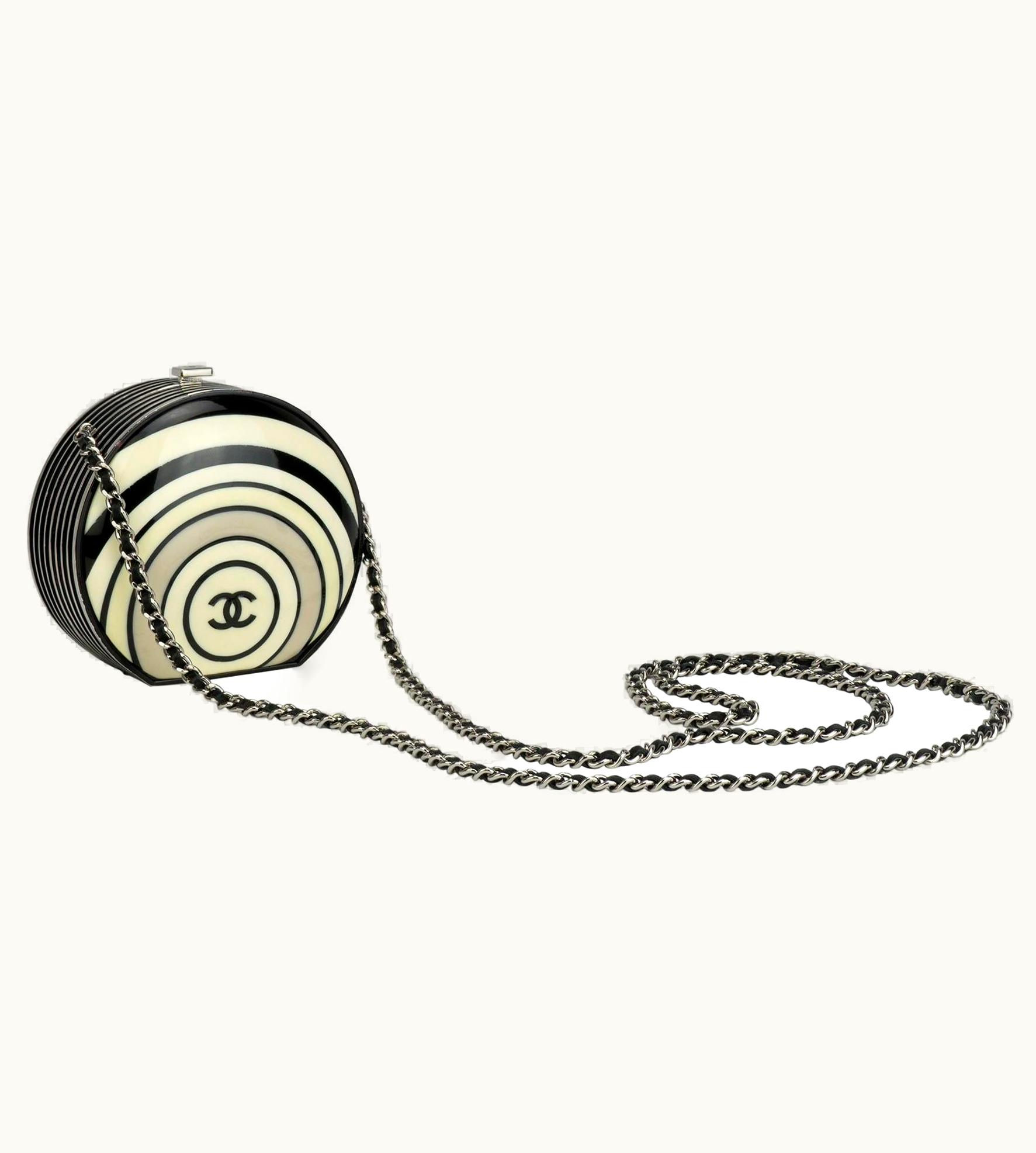 Chanel Chanel Vintage Mini Resin Pillbox Minaudière Spring 2006 Clutch UZ0592841