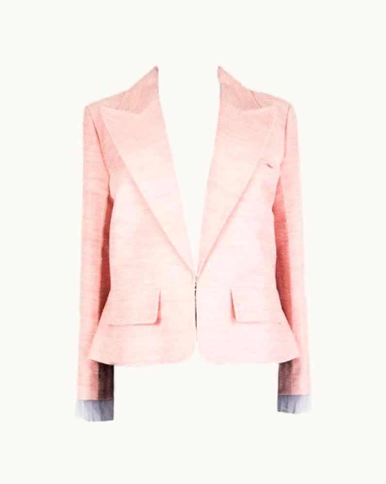 Chanel Chanel Pink Silk 2017 Paris Cuba Blazer Jacket 46 Xxl 17c