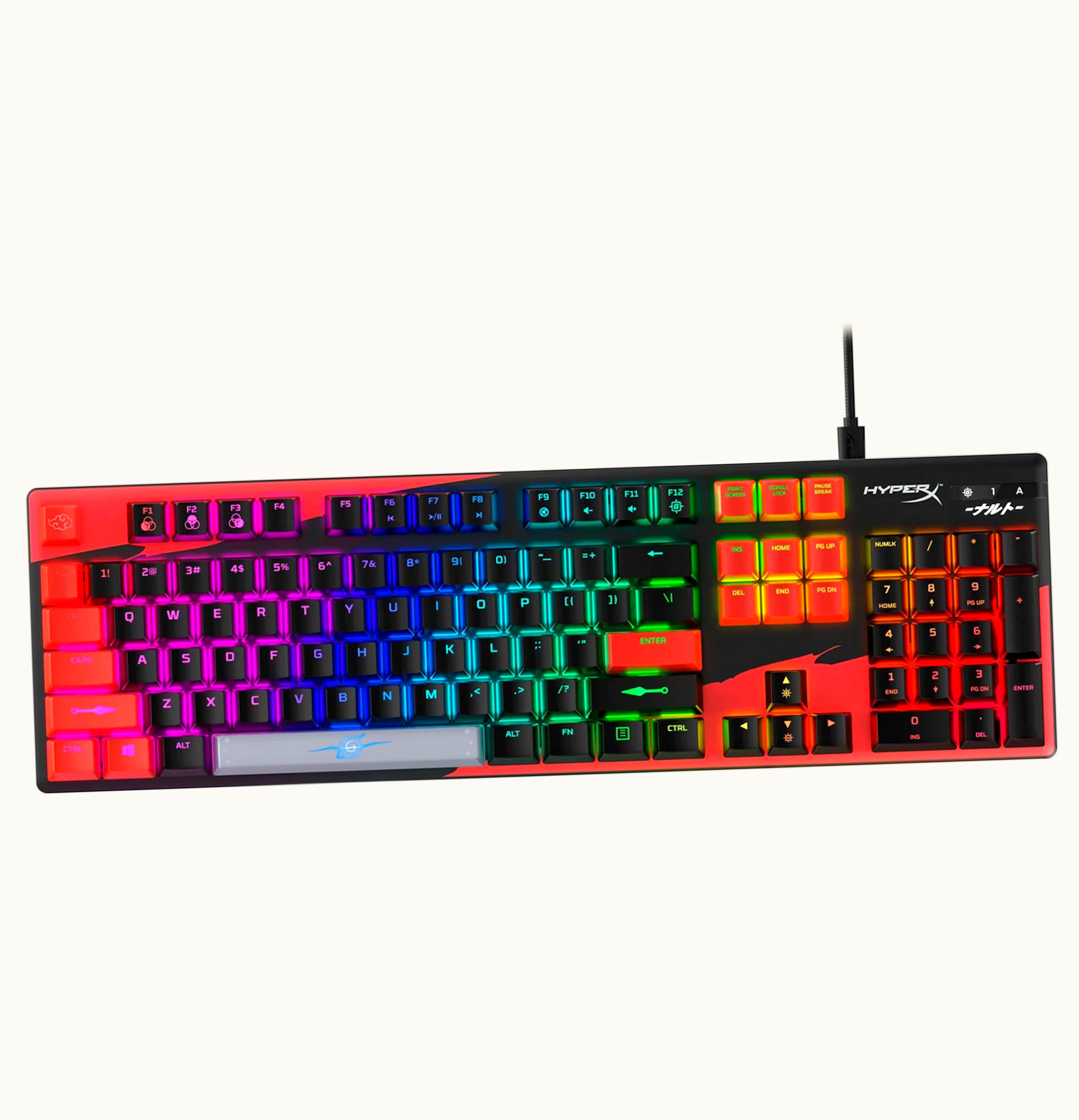 HyperX HyperX Naruto Shippuden Collection Alloy Origins Mechanical Gaming Wired Keyboard Itachi Edition 683M1AAABA Red