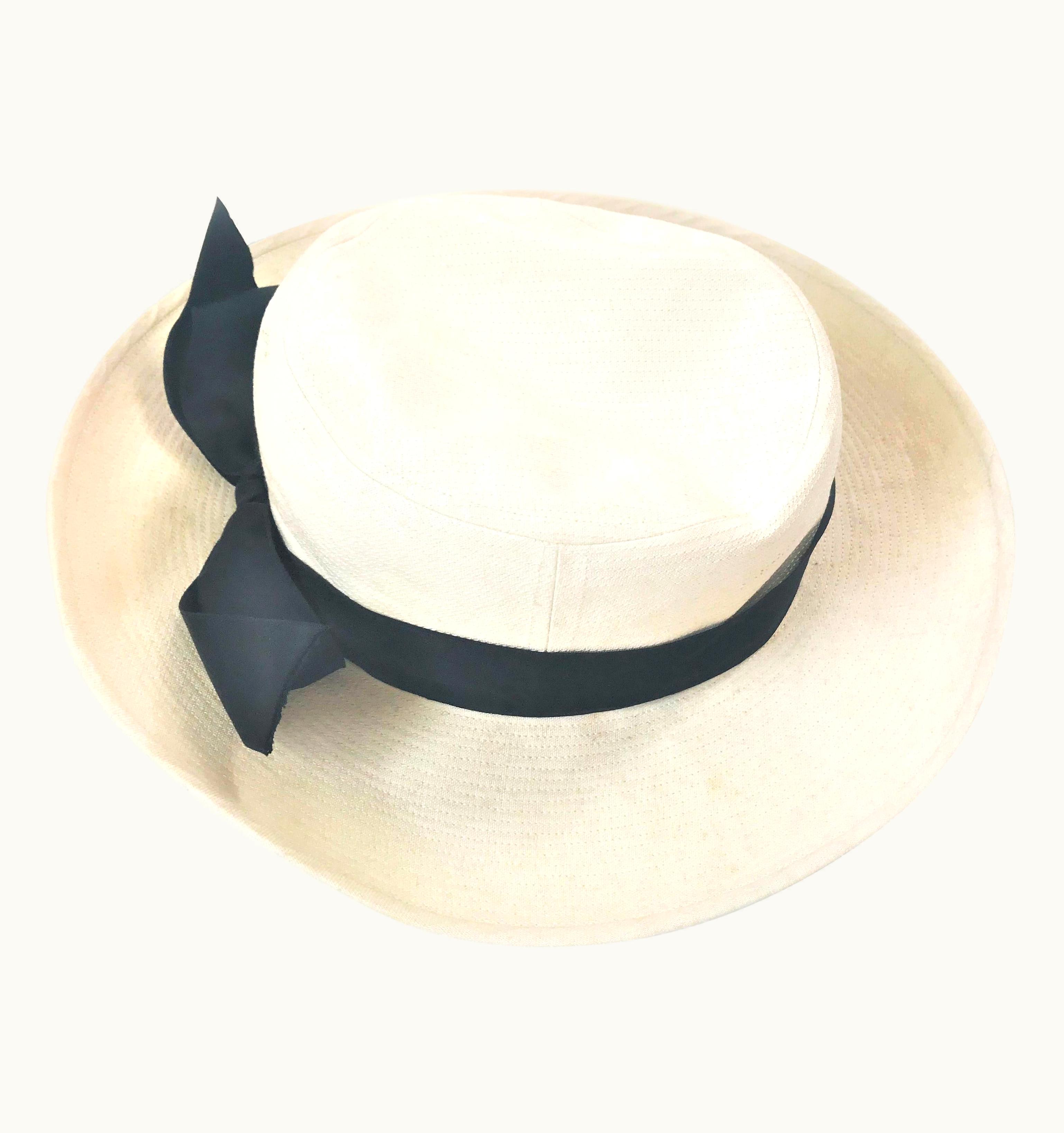 Chanel Chanel Hat Beige Cotton Size