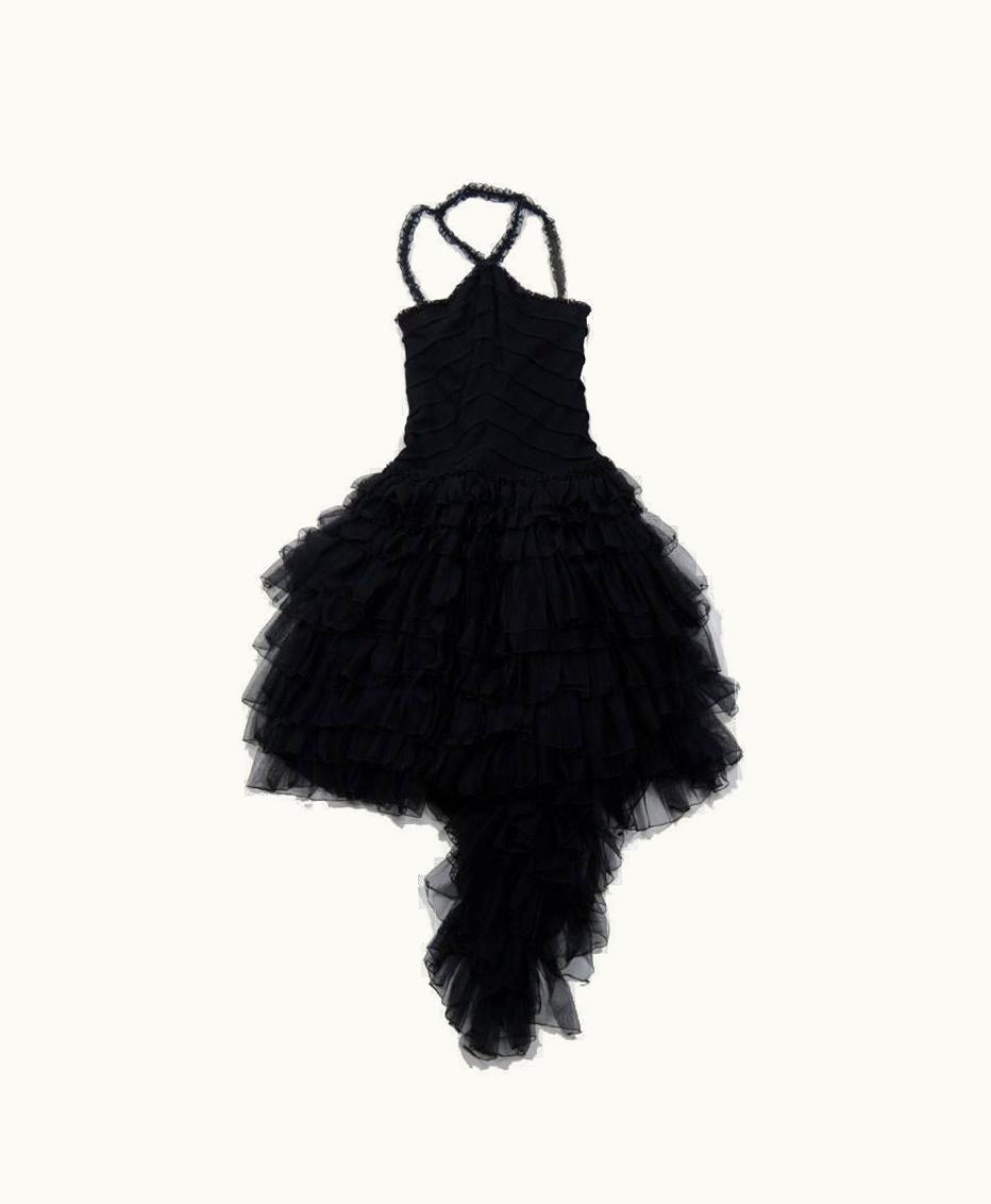 Chanel Chanel Cruise Collection Evening Dress With Black Ruffles 2002