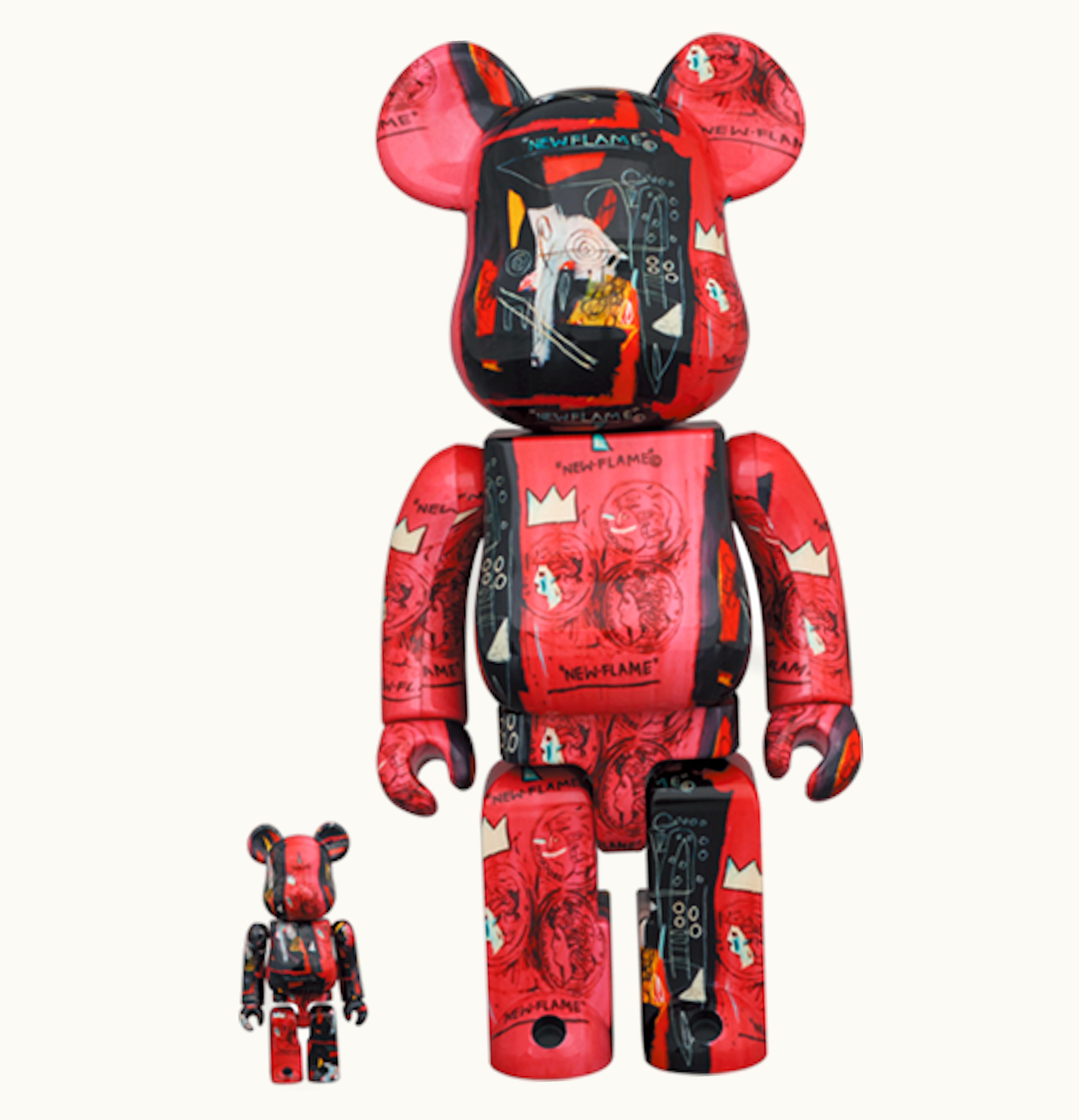 Bearbrick Bearbrick Andy Warhol x JEAN MICHEL BASQUIAT 1 100 400 Set