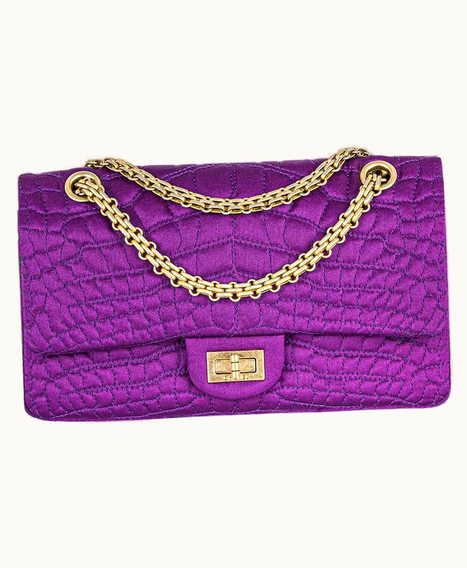 Chanel Chanel Purple Satin 2.55 Reissue Small 255 Bag