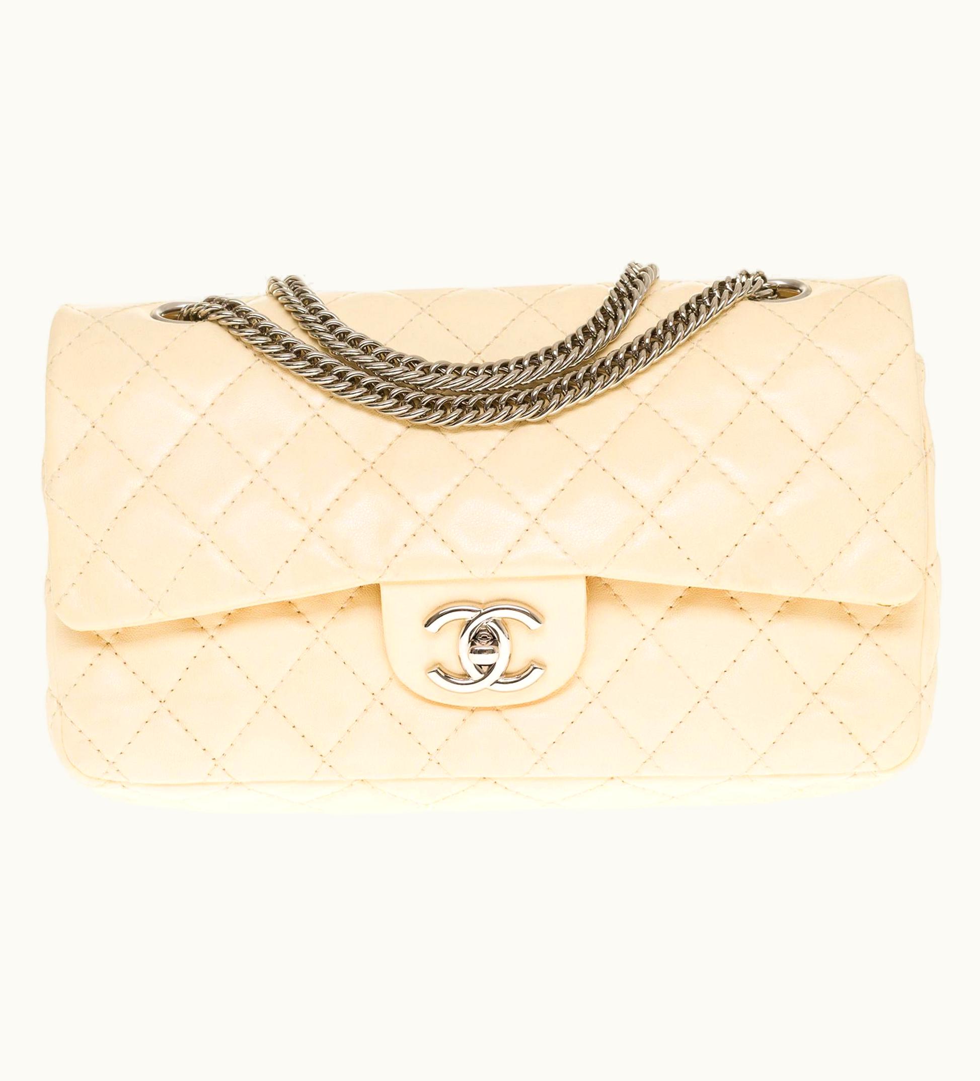 Chanel Chanel Classic Double Flap Shoulder Bag In Pink Quilted Lambskin, Shw