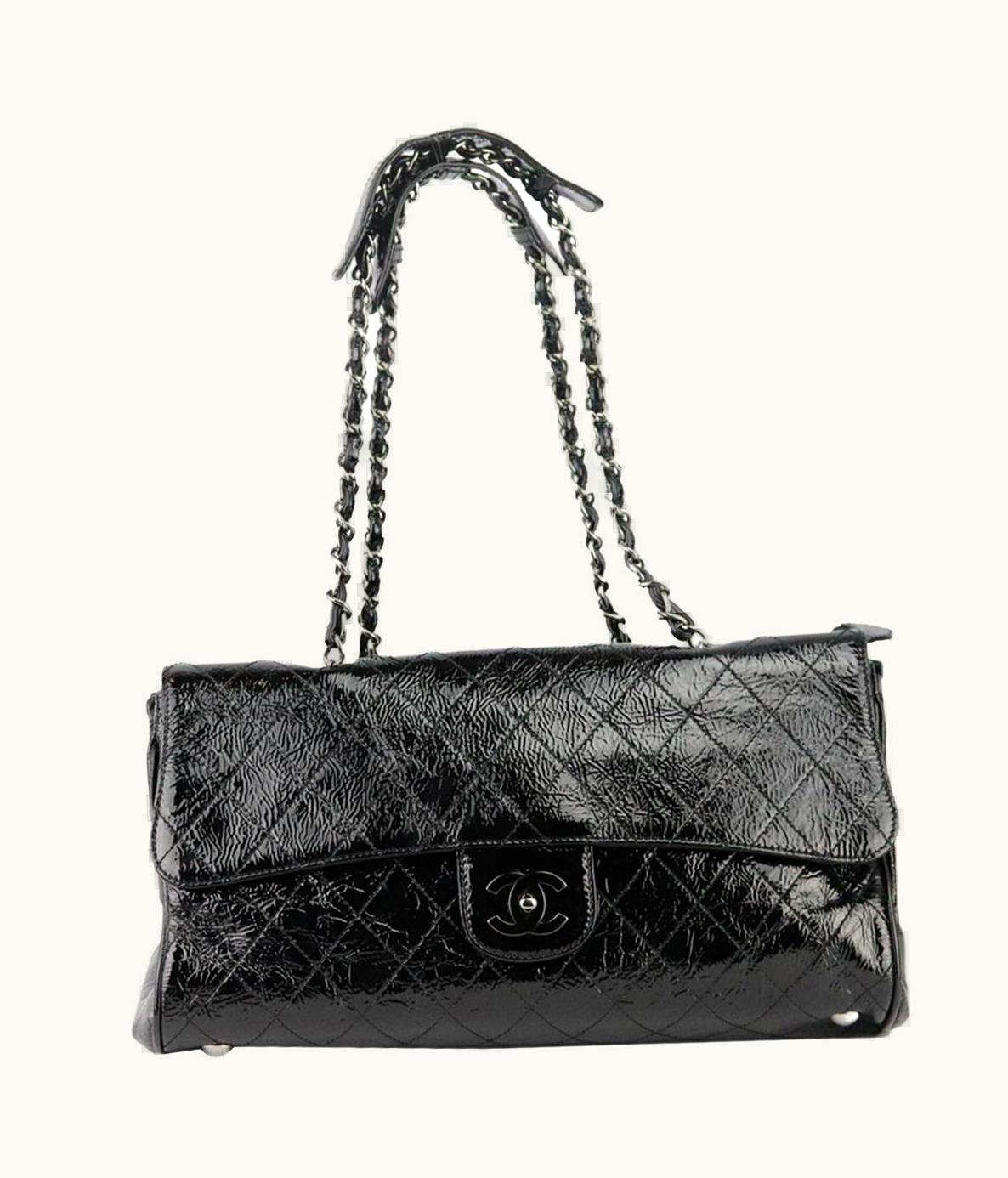 Chanel Chanel 2006 Ritz Quilted Patent Leather Flap Shoulder Bag