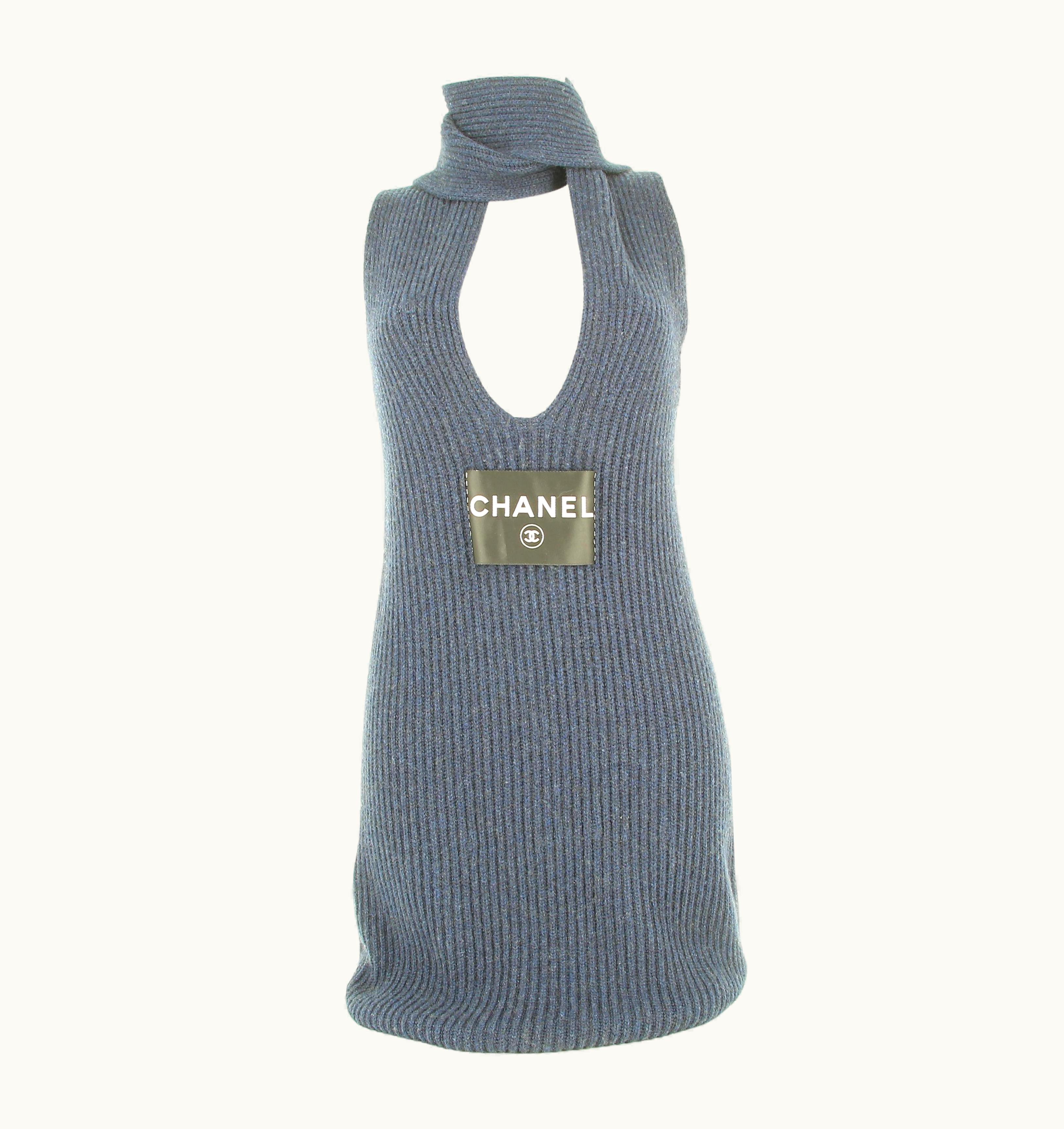 Chanel Chanel 2008' Brand Tag Mohair Dress