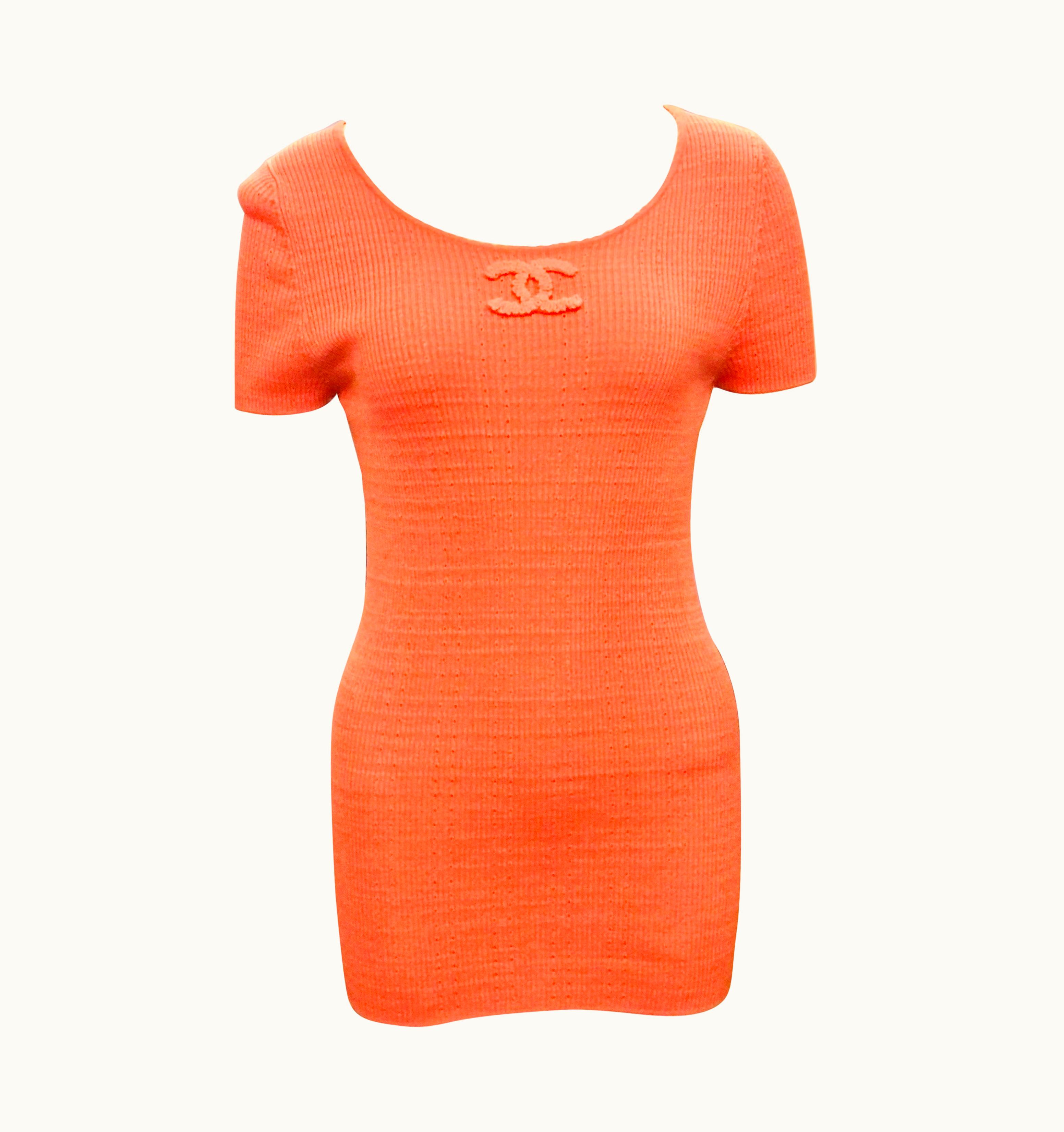 Chanel Chanel 2009 Spring Pink "CC" Cotton Short Sleeve Top