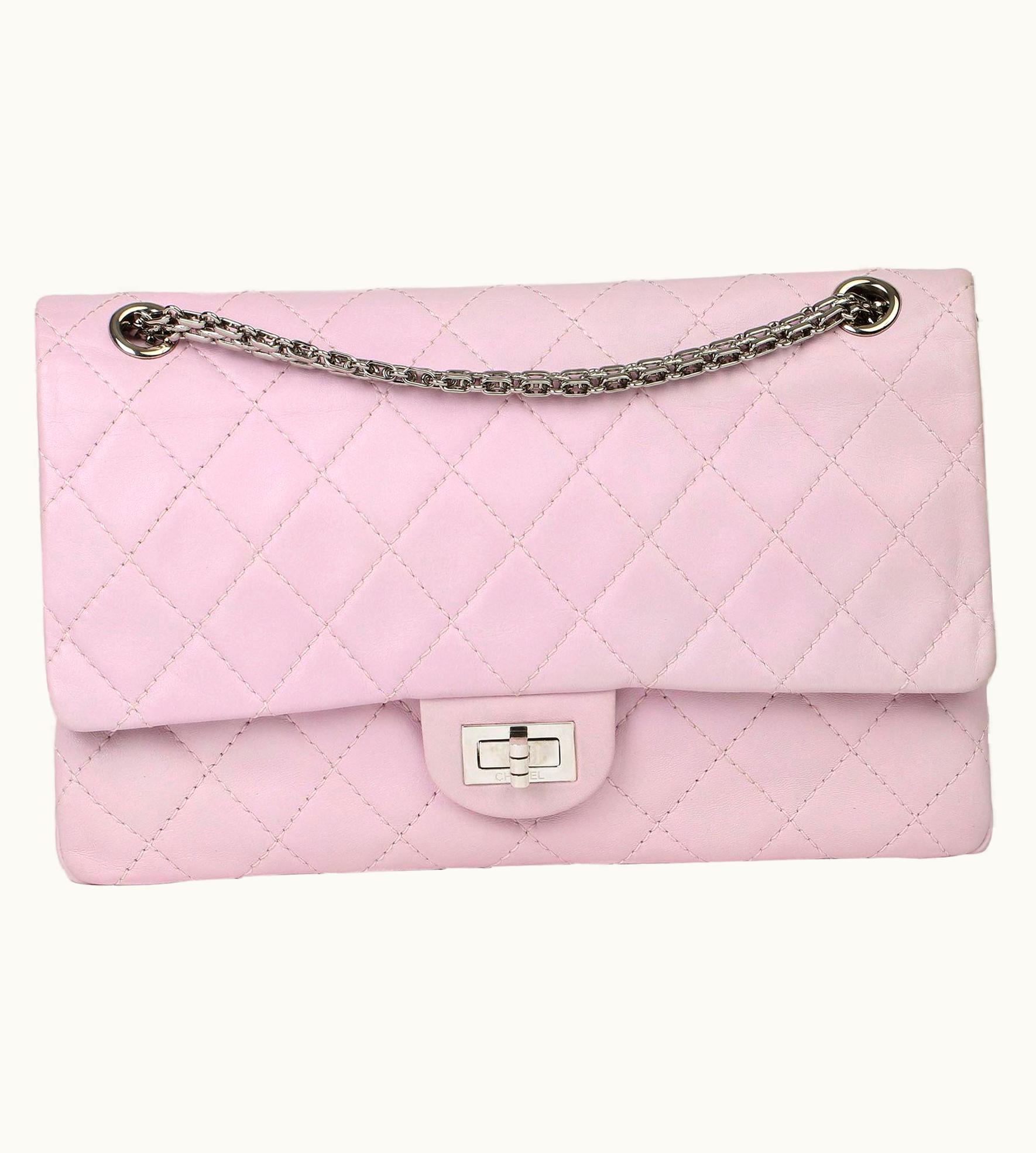 Chanel 2009 Chanel Sakura Pink Quilted Lambskin 2.55 Reissue 226 Flap Bag