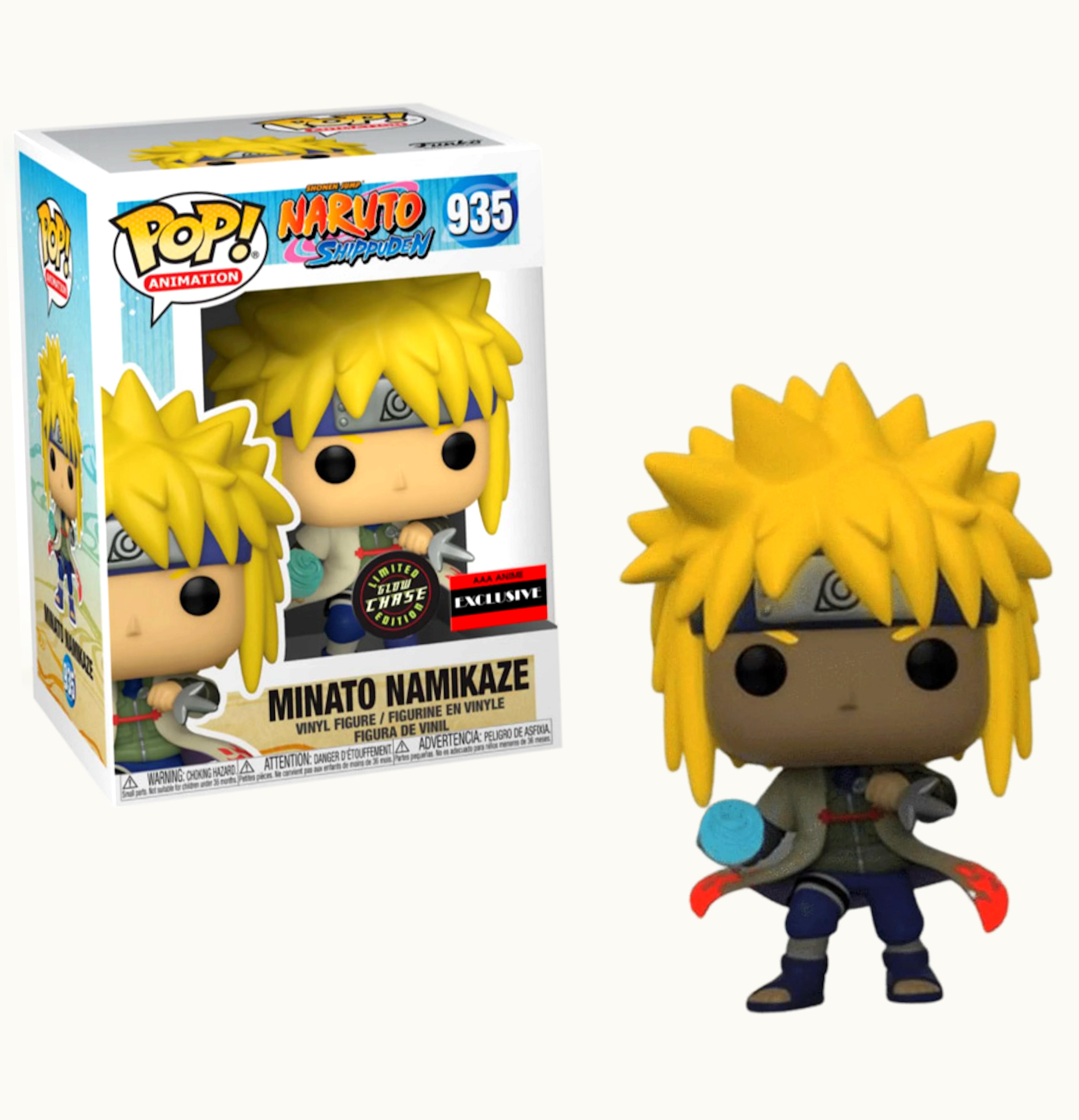 Funko Funko Pop Animation Naruto Shippuden Minato Namikaze GITD Chase AAA Anime Exclusive Figure 935