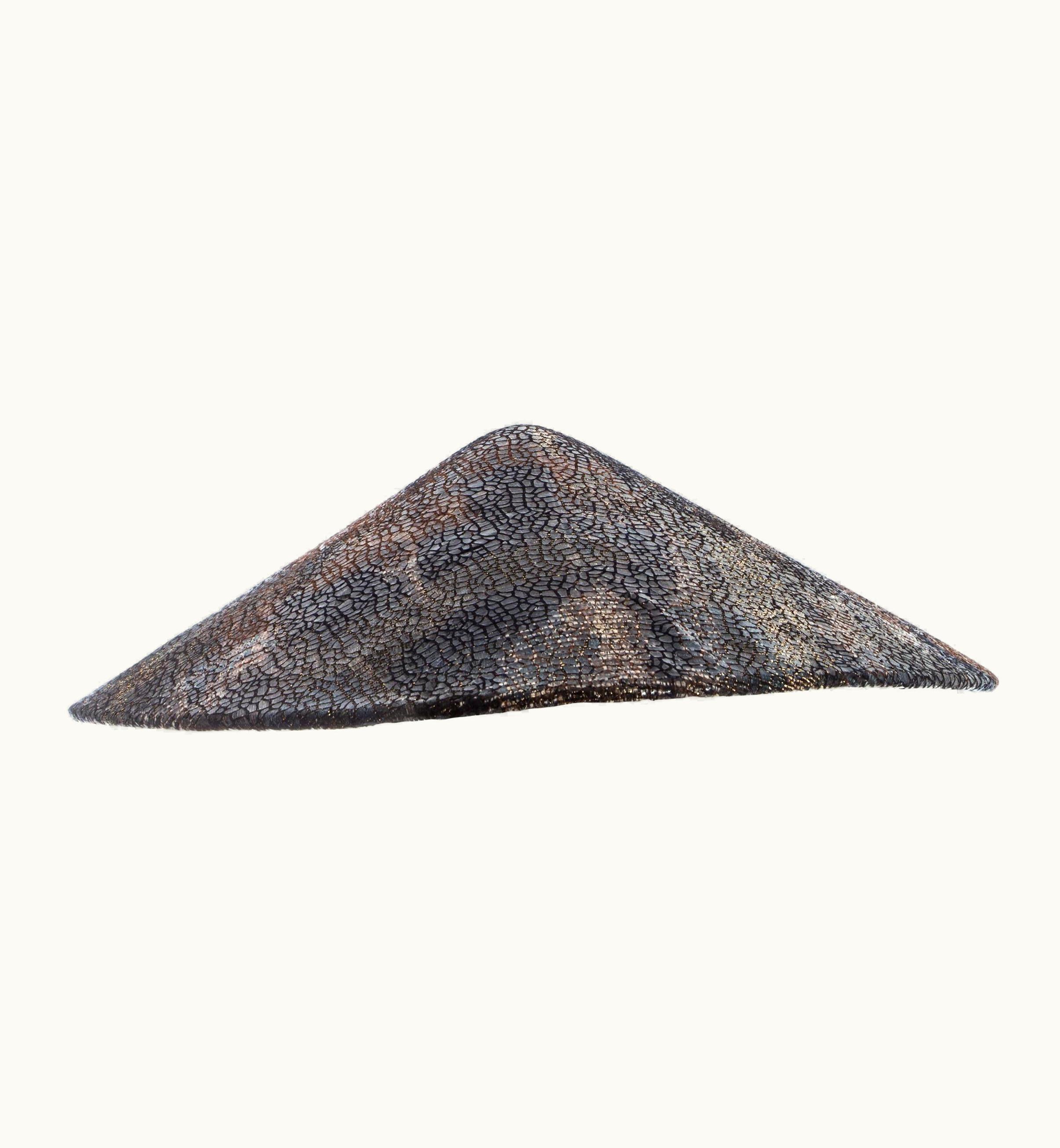 Chanel Chanel By Karl Lagerfeld, 'Paris-Shangai' Bronze Sequin Conical Hat, Pf 2010