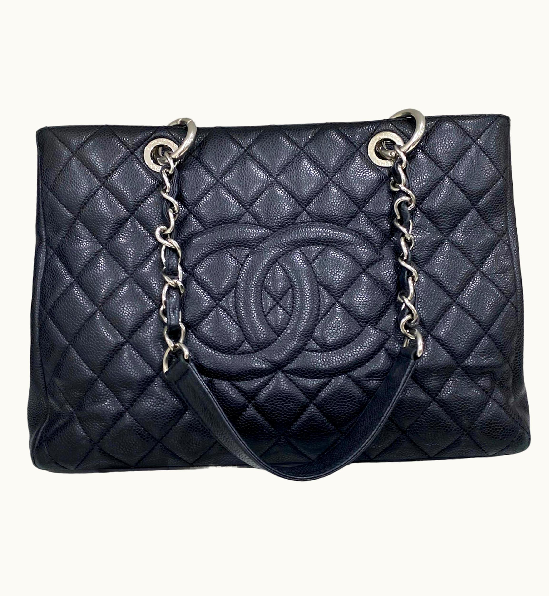 Chanel 2011 Chanel Gst Grand Shopping Tote Black Caviar