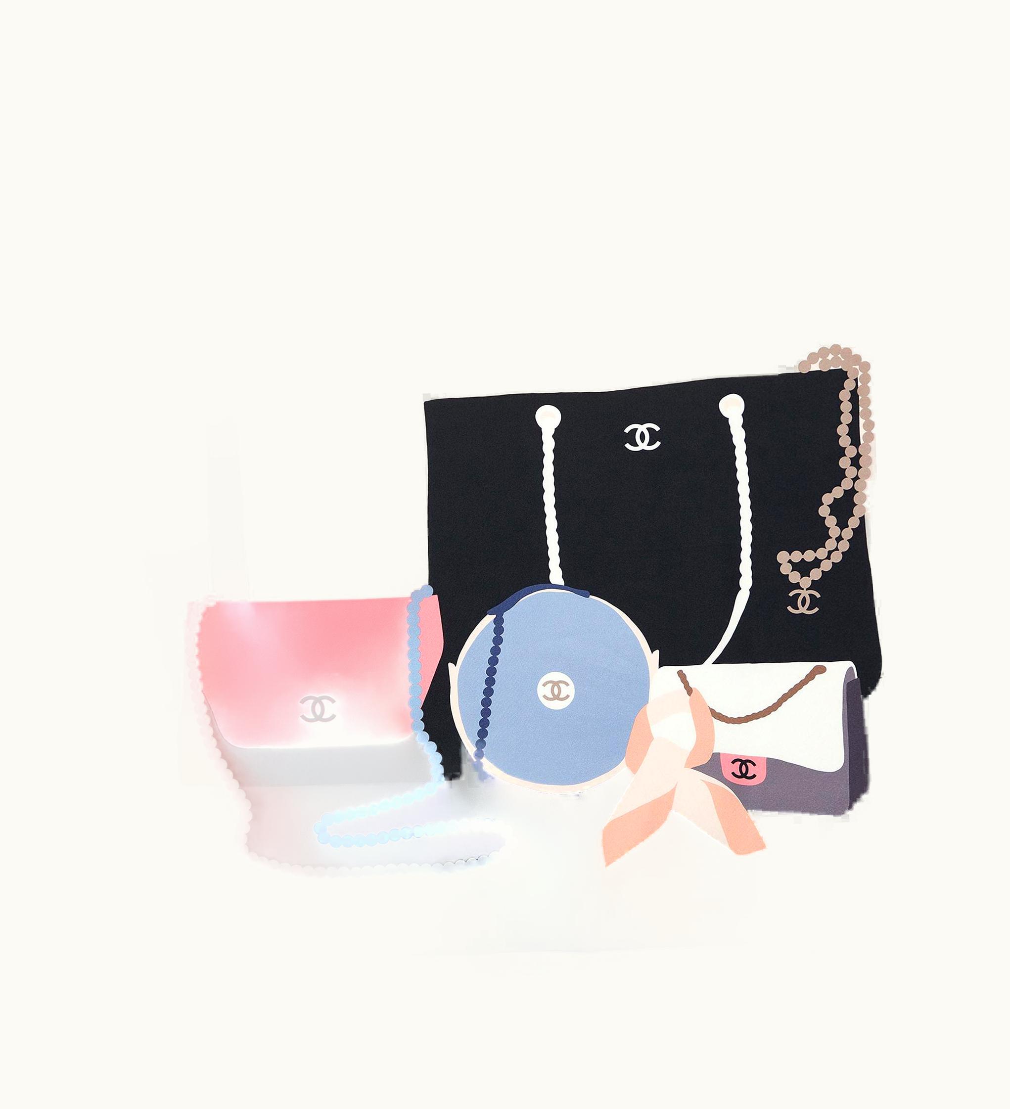 Chanel Chanel Multicolor Bags Print Silk Square Scarf