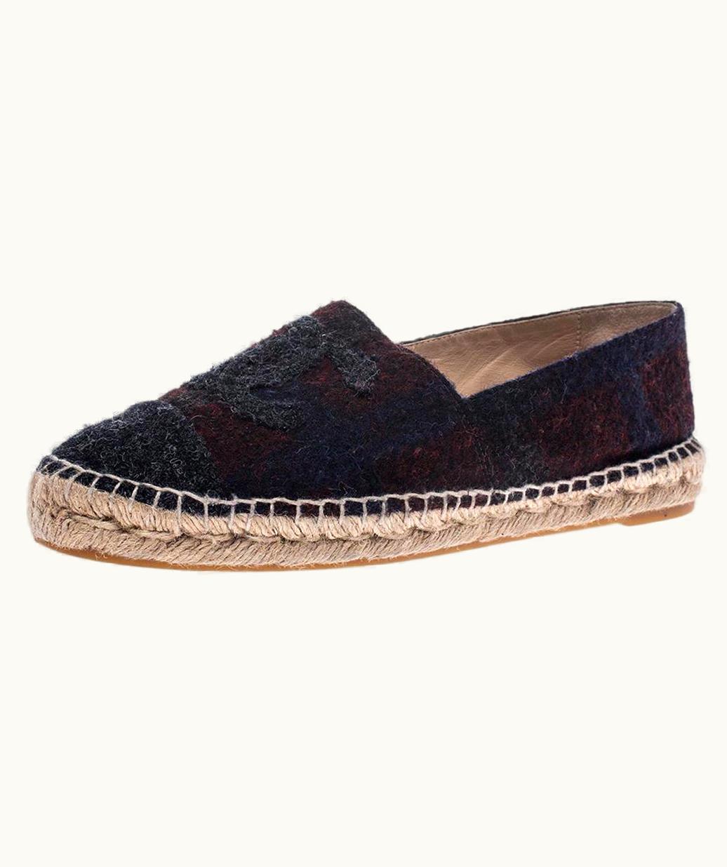 Chanel Chanel Multicolor Tweed Cc Espadrilles